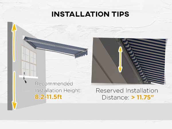 Outsunny 16.5' x 10' Electric Awning, Retractable Awning