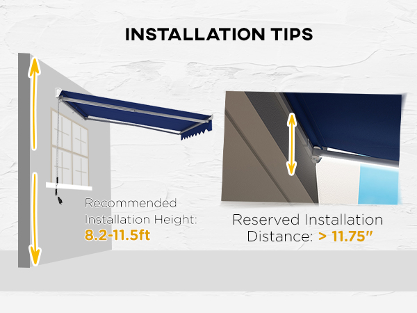Outsunny 16.5' x 10' Electric Awning, Retractable Awning