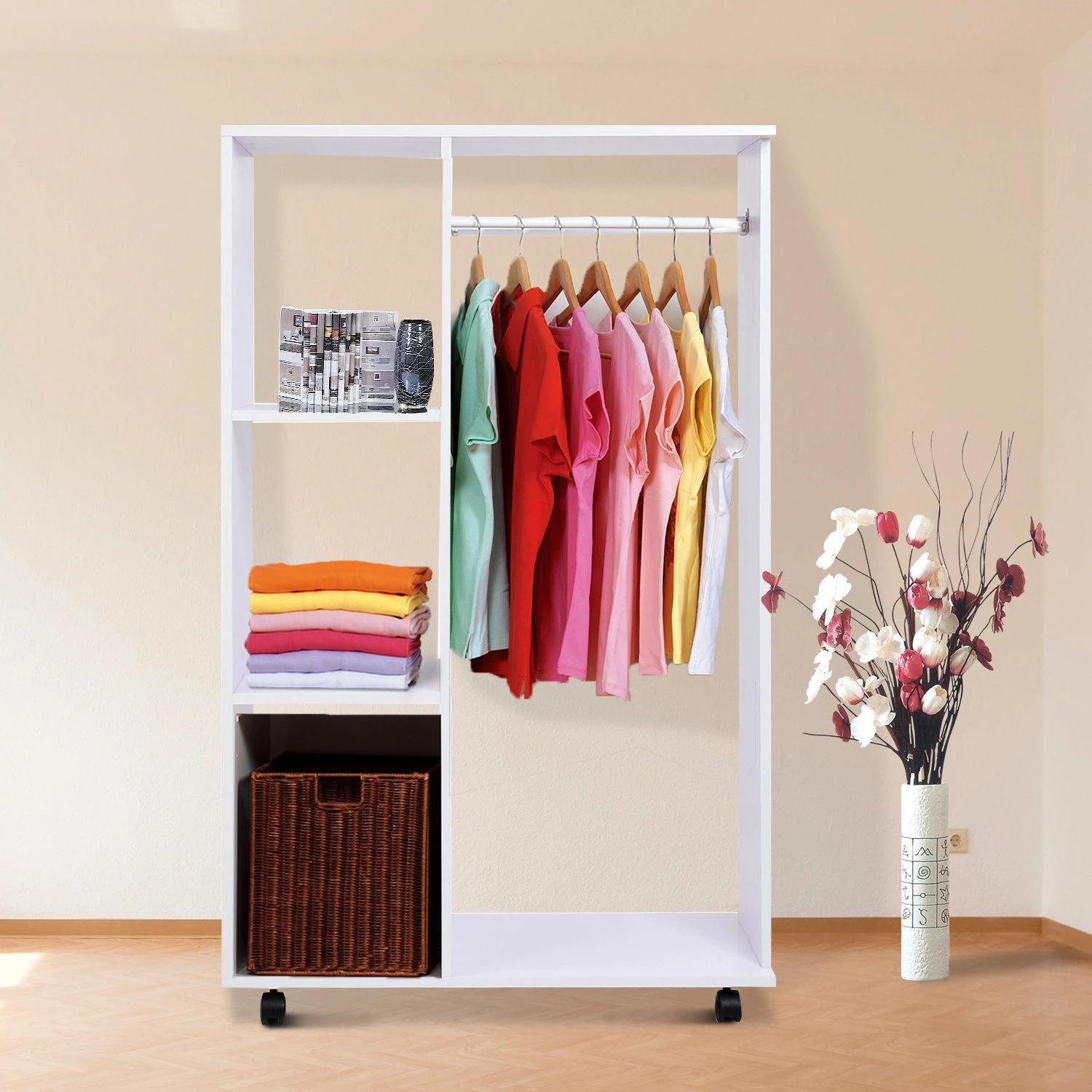 Kledingkast Gozello - wit (200 cm