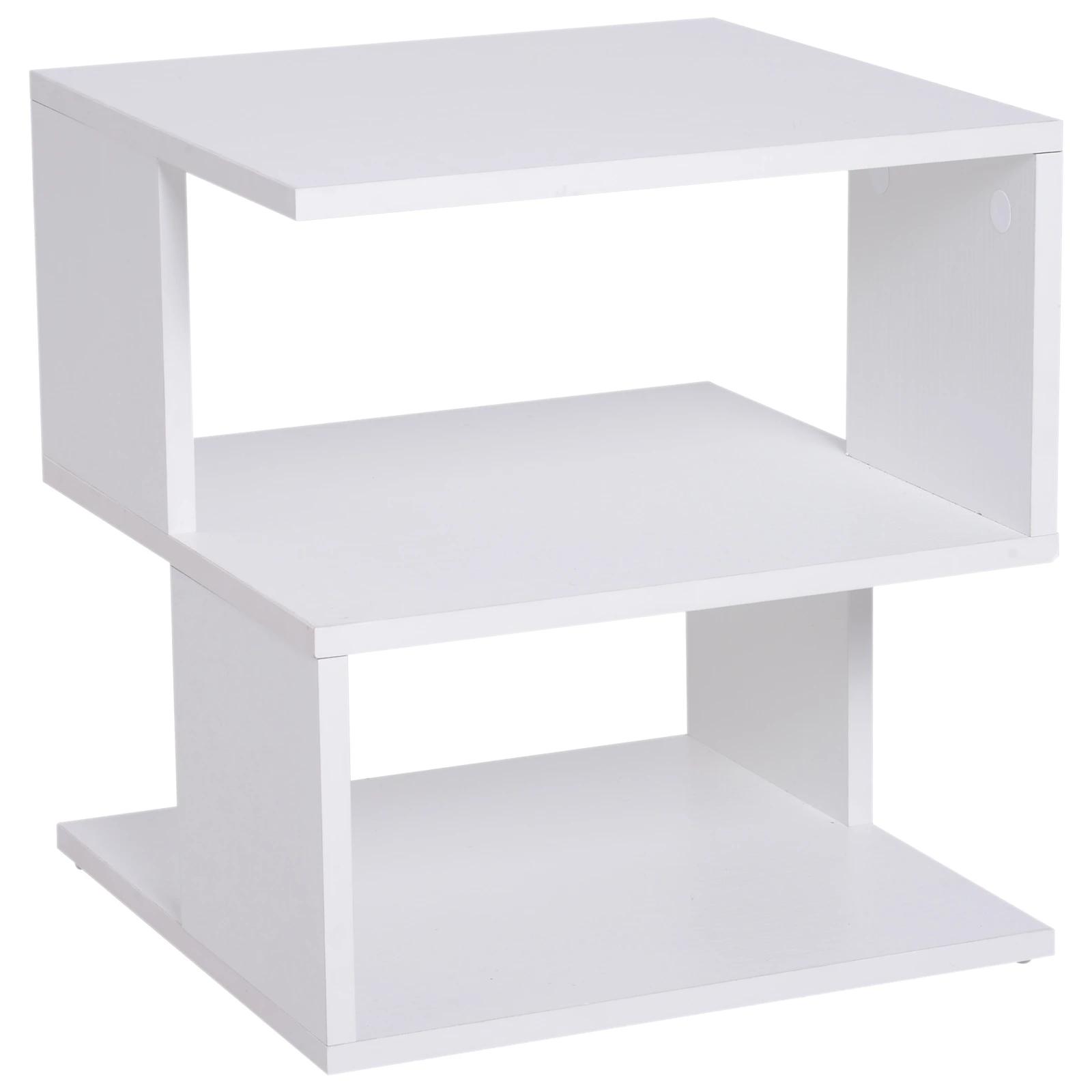 HOMCOM bijzettafel, industriële stijl, met lade en opbergvak HOMCOM bijzettafel, industriële stijl, met lade en opbergvak