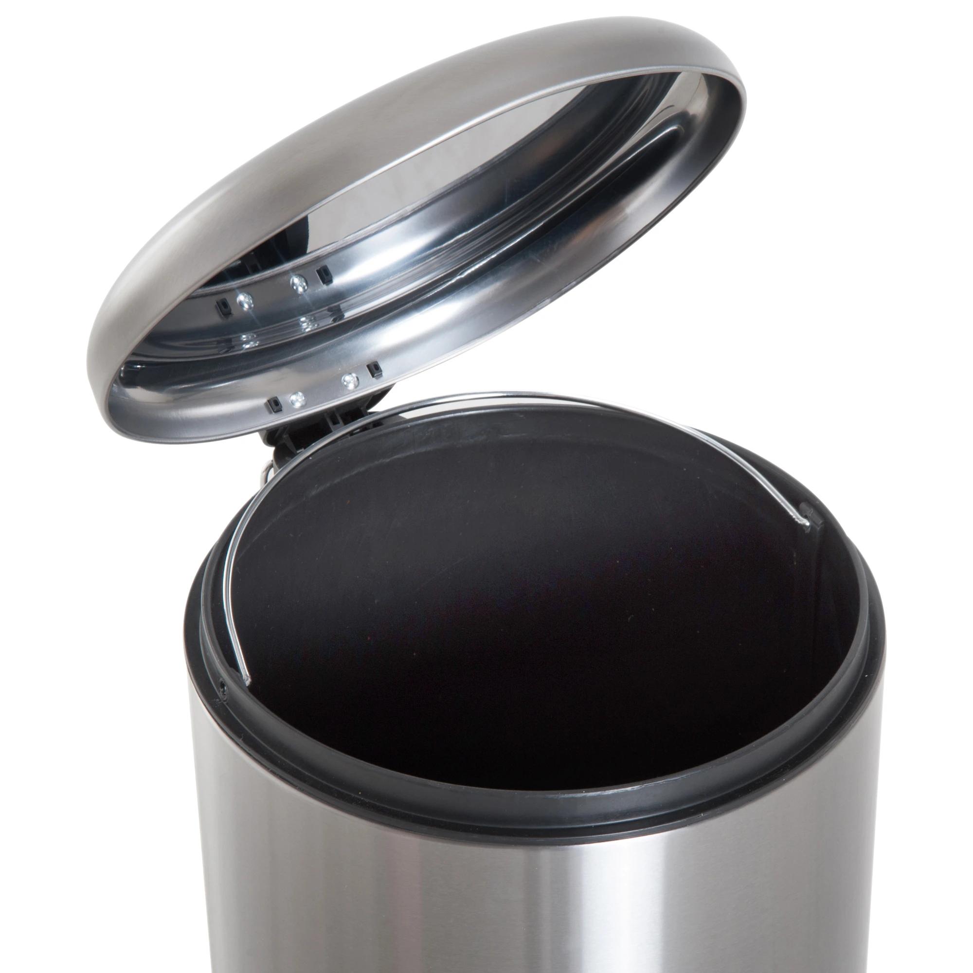 Pedaalemmer vierkant - Zilver - 30 liter