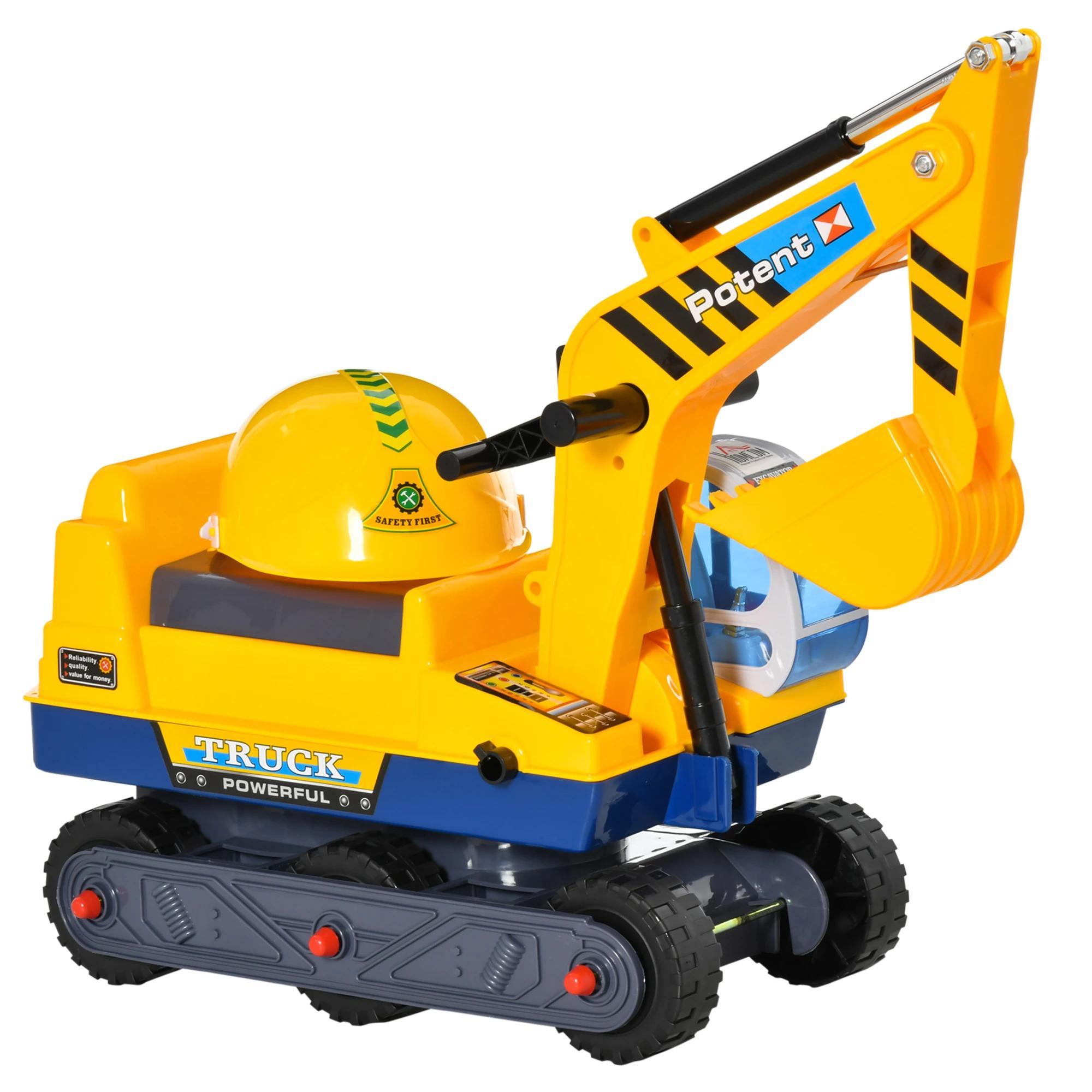 kindergraafmachine zittende graafmachine voor peuters rijders