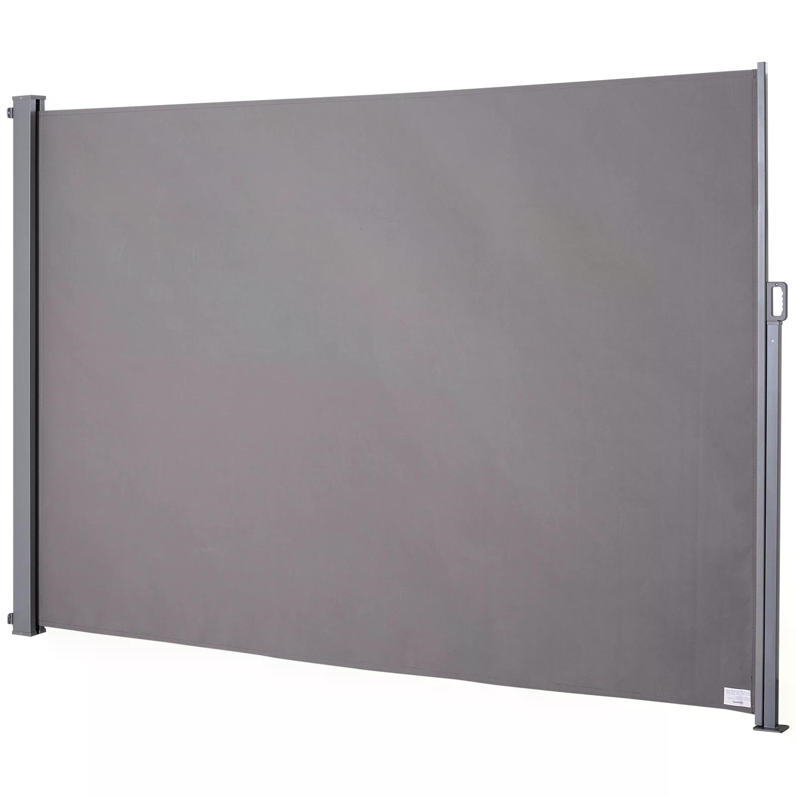 Outsunny Retractable Folding Side Awning Screen Fence Patio Garden