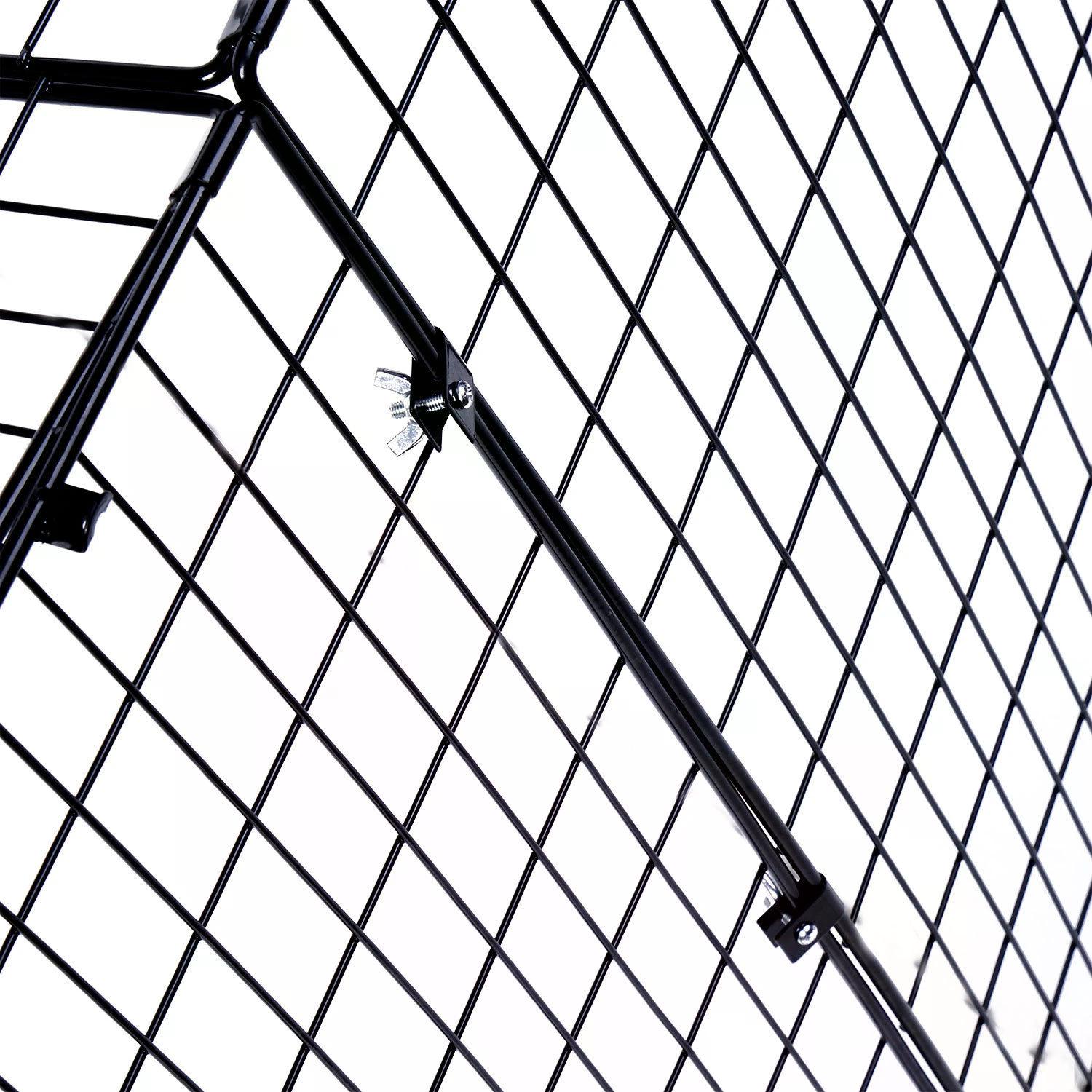 HOMCOM Extendable Safety Fireguard Extendable Fireguard Screen-Black