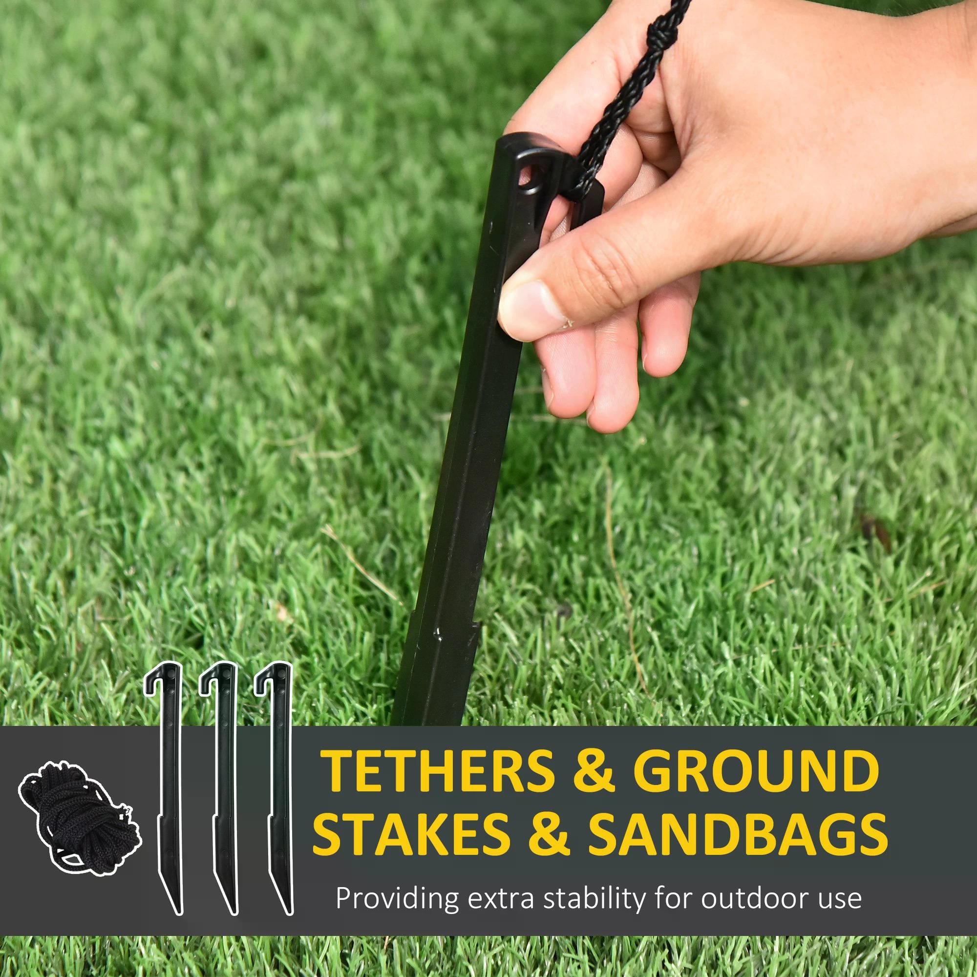 HOMCOM Inflatable 2.4m Santa Claus W/LED lights