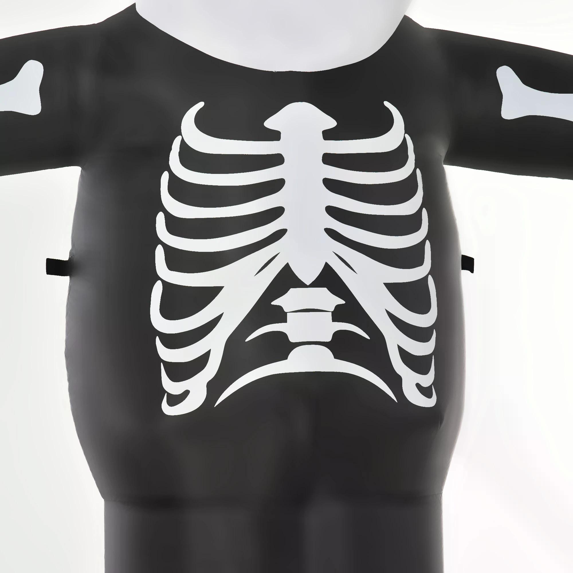 HOMCOM Next Day Delivery 3m Halloween Inflatable Skeleton Ghost Decoration, LED Lighted for Home Indoor Outdoor