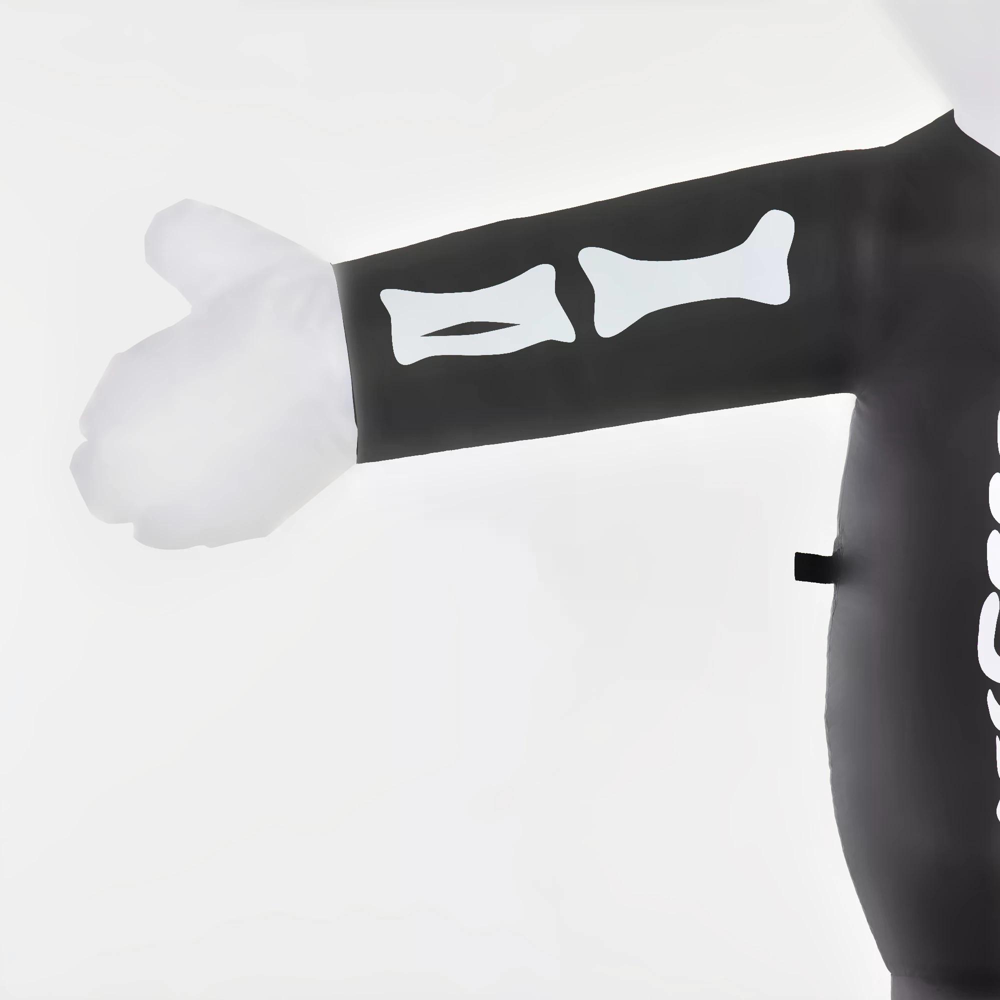 HOMCOM Next Day Delivery 3m Halloween Inflatable Skeleton Ghost Decoration, LED Lighted for Home Indoor Outdoor