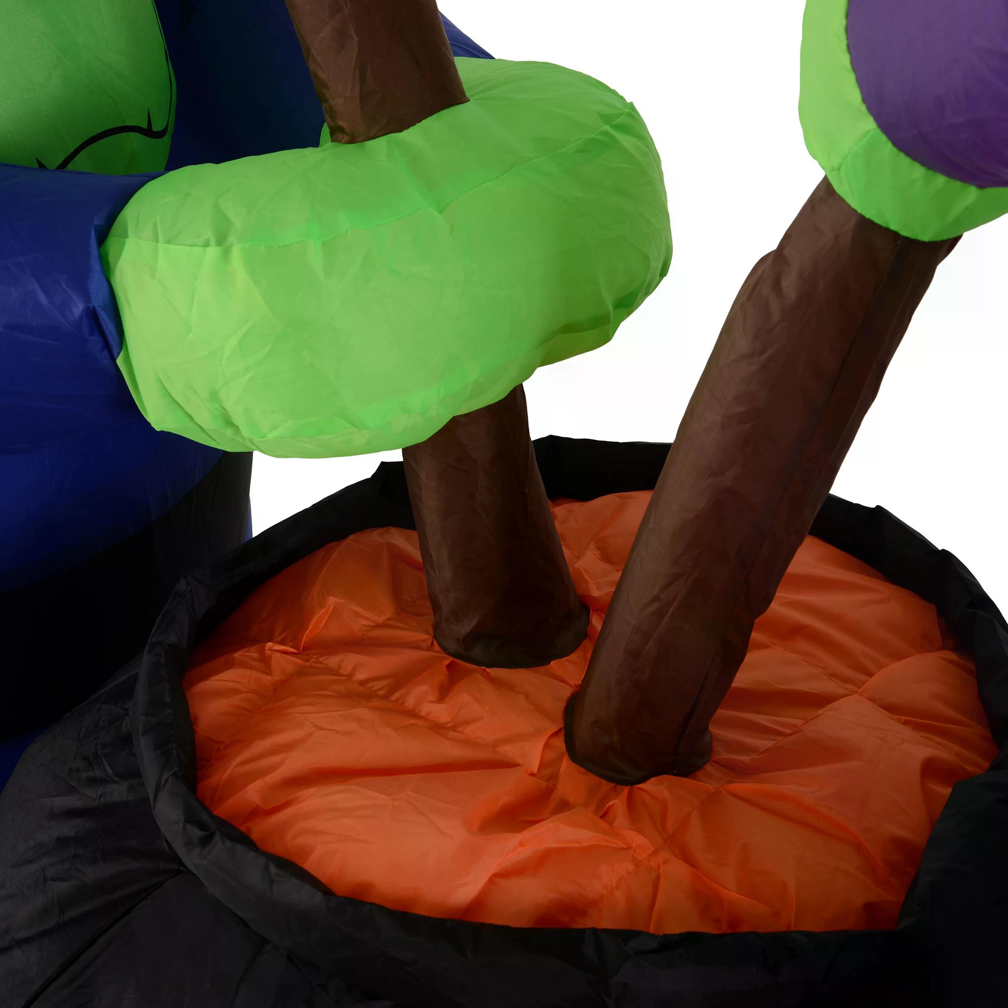 HOMCOM Next Day Delivery 1.8H m Inflatable Witches Decoration, Polyester