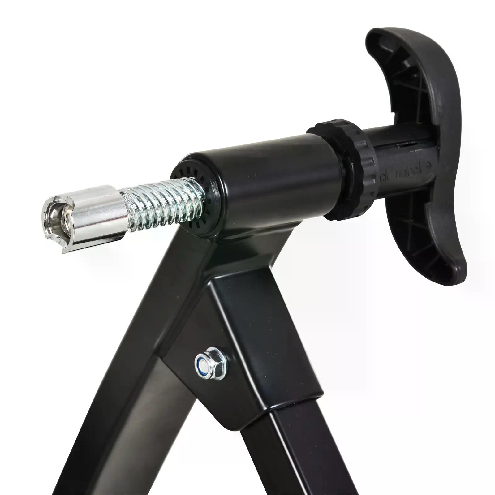 HOMCOM Foldable Indoor Bike Trainer Stationary Workout Stand,8 Level Magnetic Resistance, Black