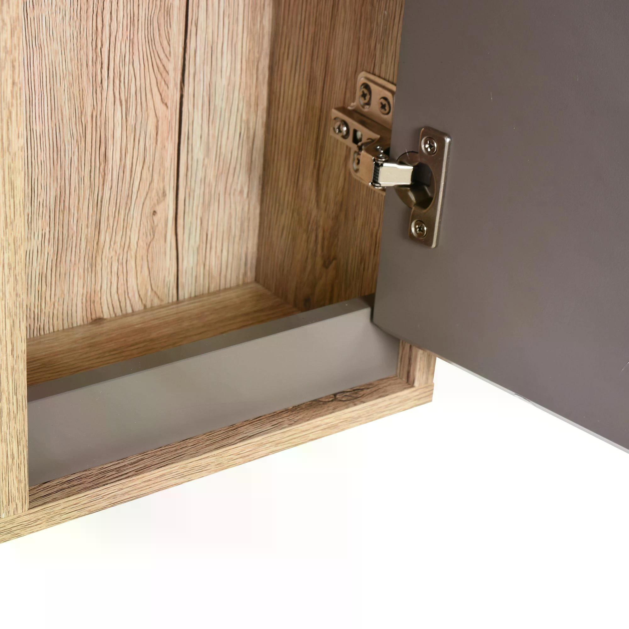 HOMCOM Wall Mounted Bathroom Cabinet, MDF Construction with Mirror, Space-Saving Storage Solution