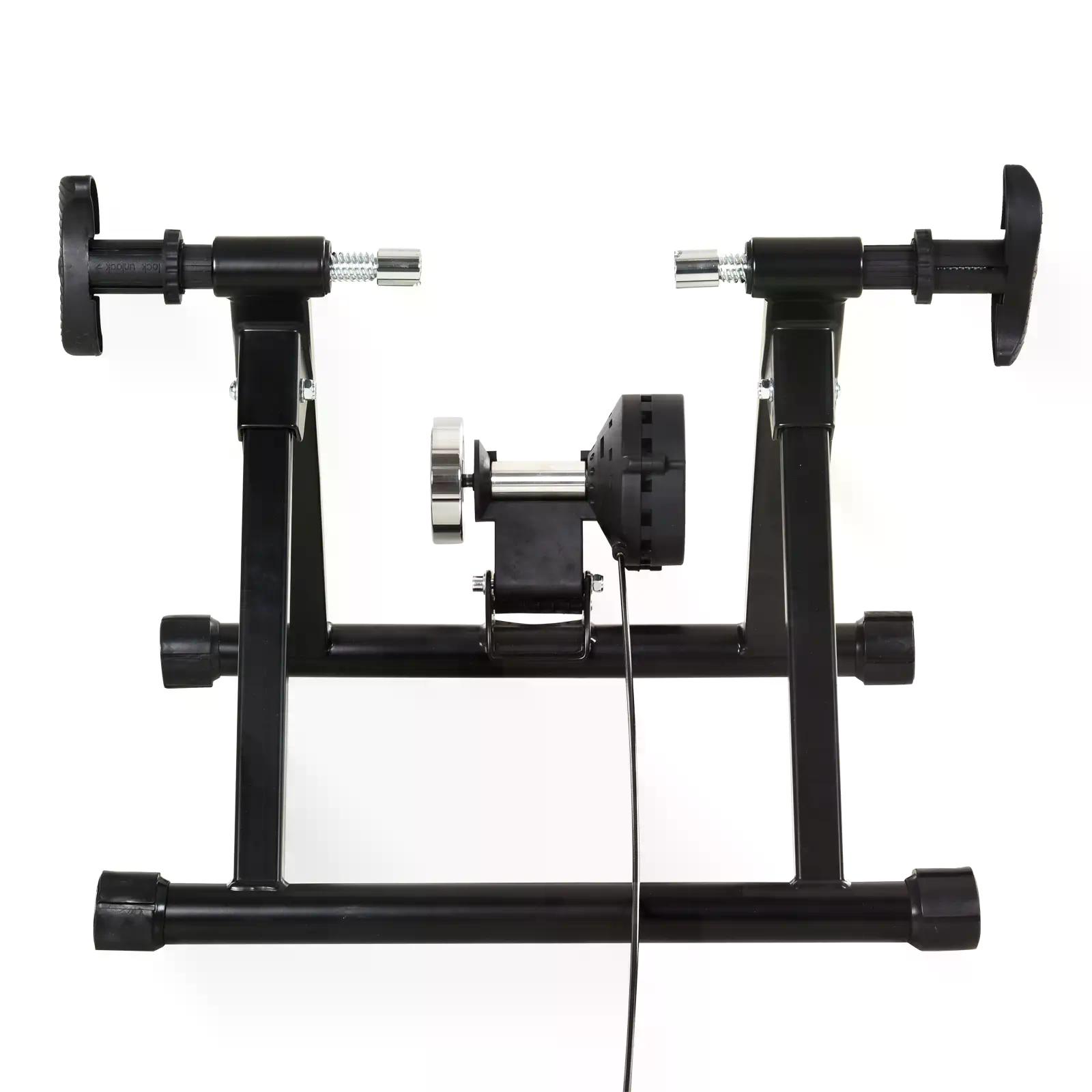 HOMCOM Foldable Indoor Bike Trainer Stationary Workout Stand,8 Level Magnetic Resistance, Black