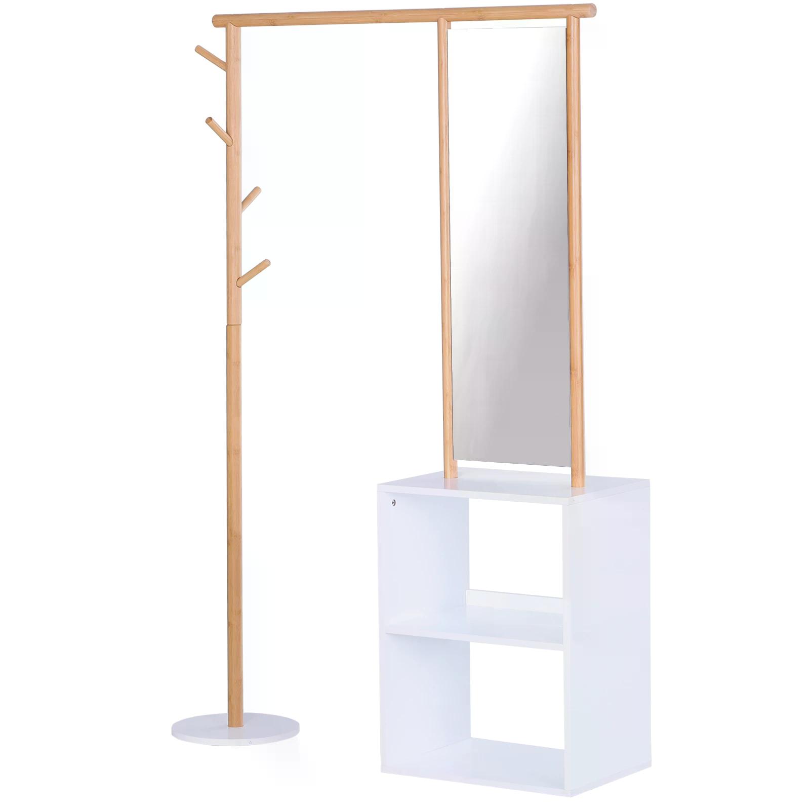 100 x 34 x 164cm MultiFunctional Dressing mirror With Clothes