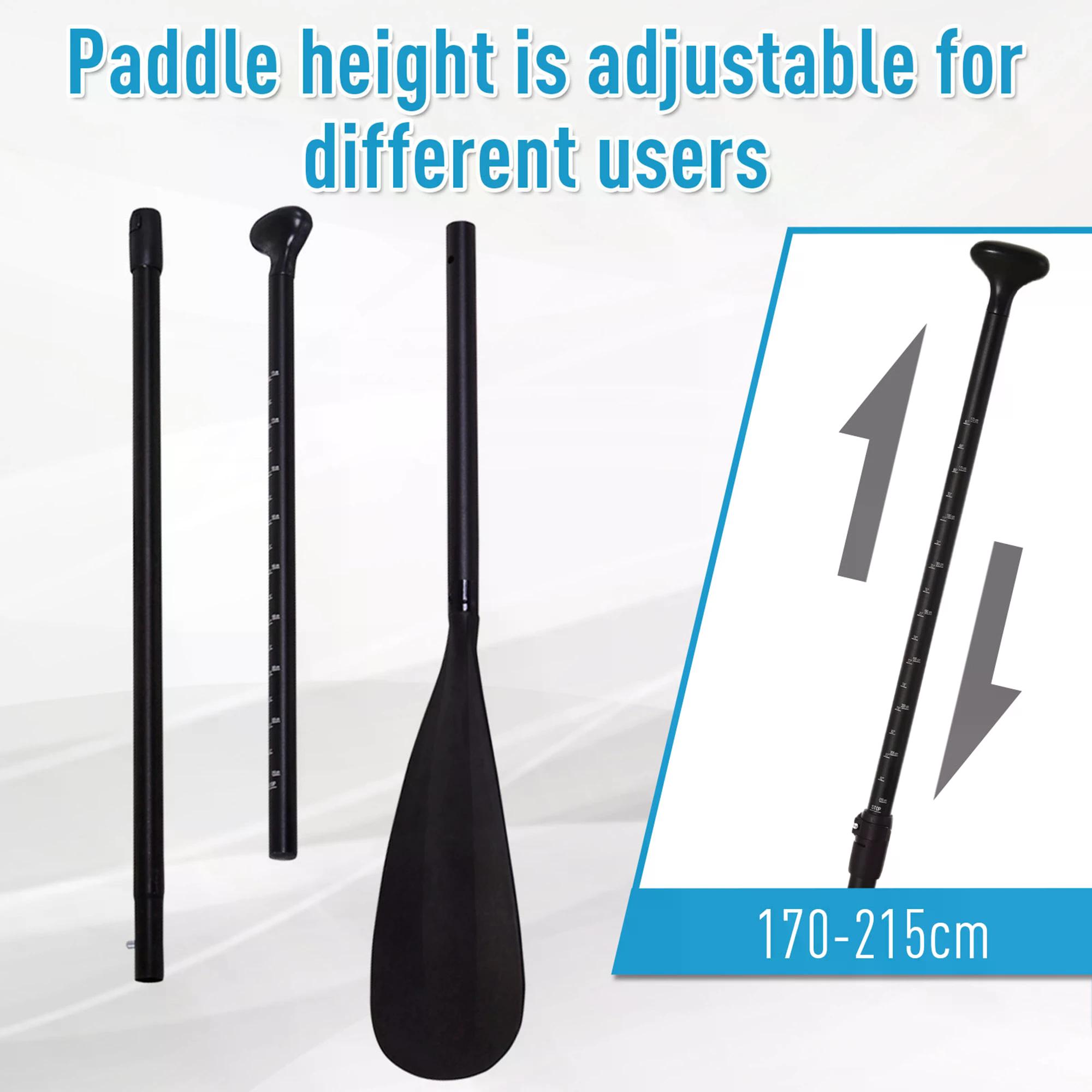 HOMCOM Stand Up Paddle Board, Inflatable with Adjustable Aluminium Paddle, Non-Slip Deck & ISUP Accessories, Carry Bag, Blue