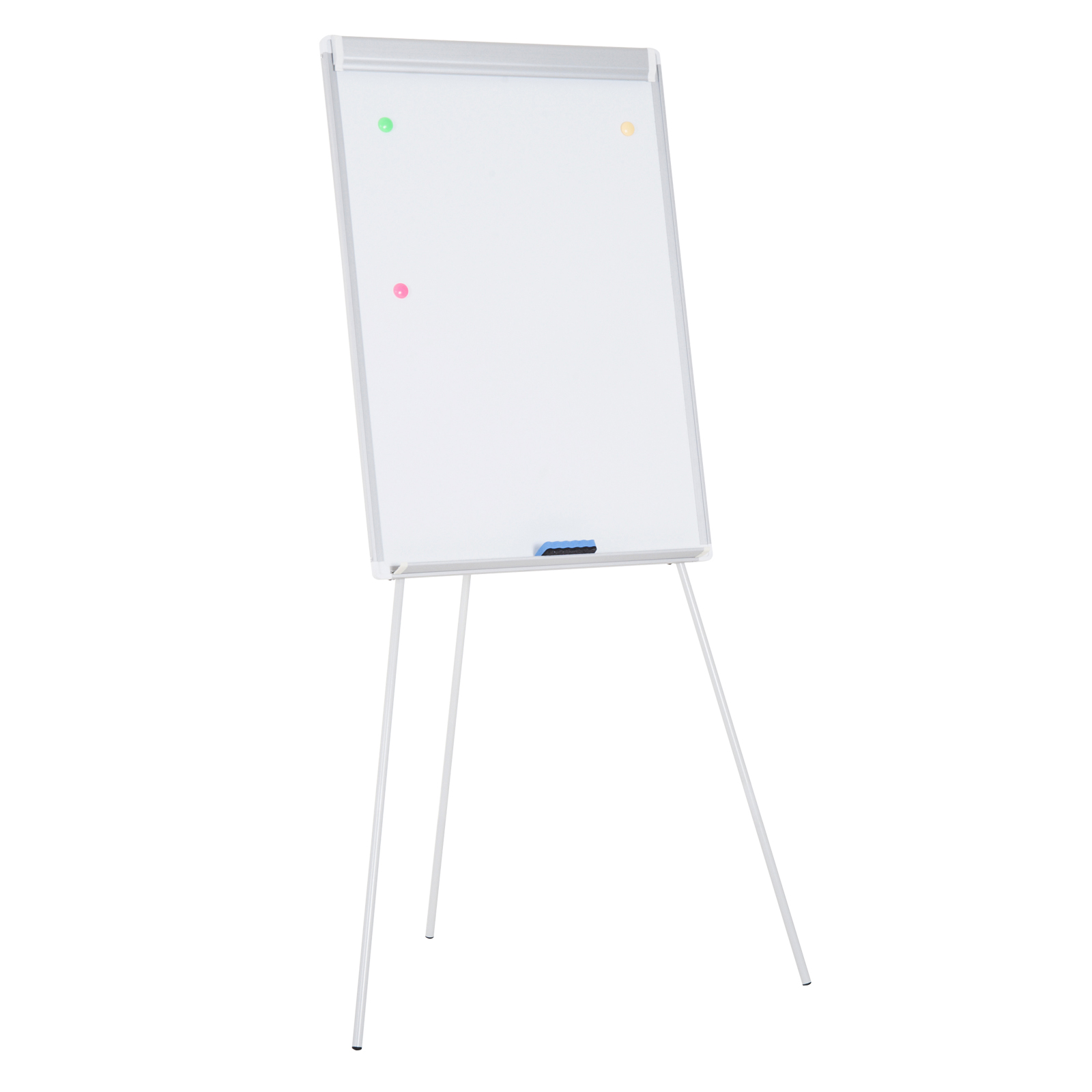 Lavagna A Fogli Mobili Relaxdays Magnetica – Treppiede Regolabile In Altezza, Telaio In Alluminio, 100×70 Cm, Con 3 Pennarelli, 6 Magneti E Spugna
