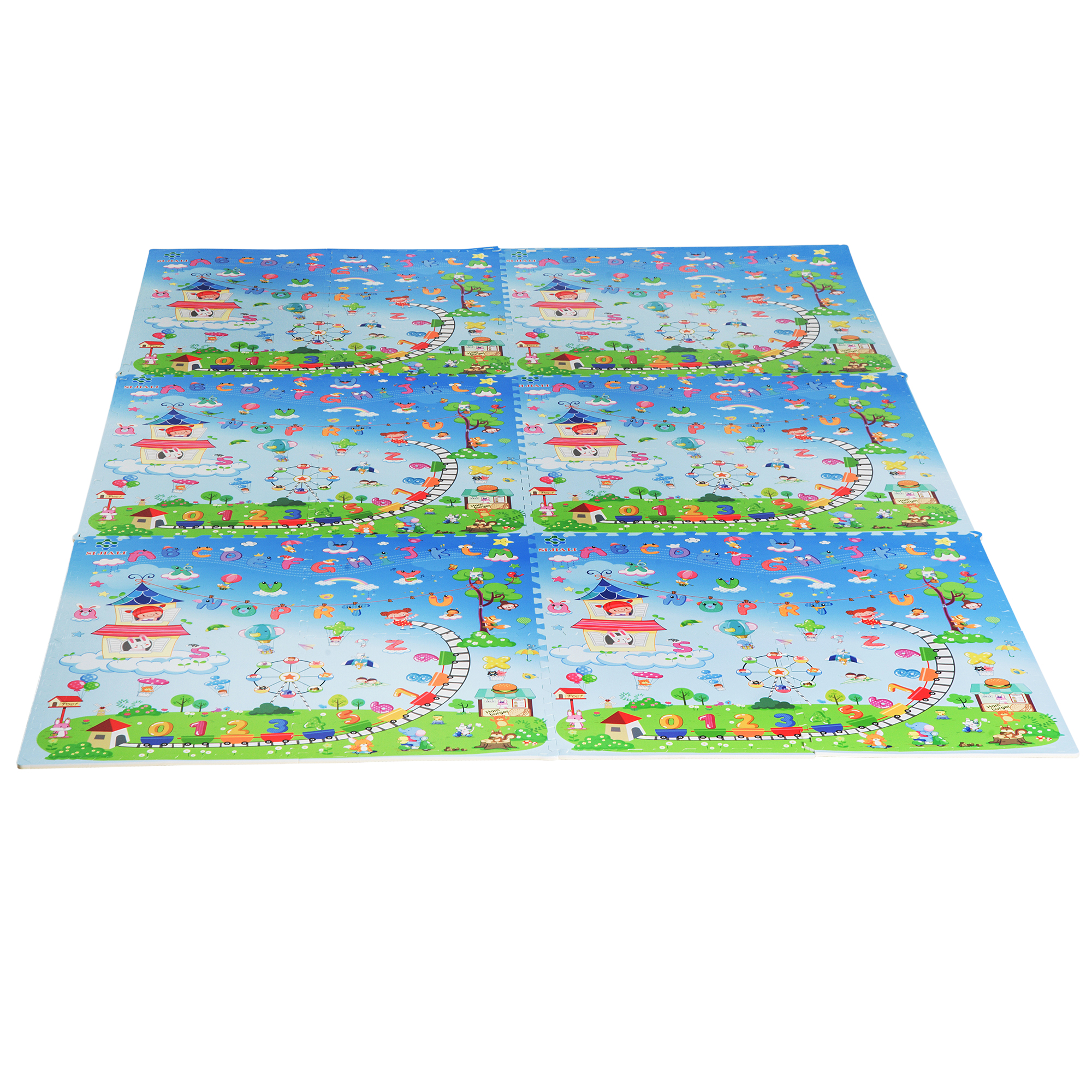 Tappeto Puzzle Per Bambini 4 Tessere 60x60cm - Componibile Multicolor Per Giochi - Foto 8