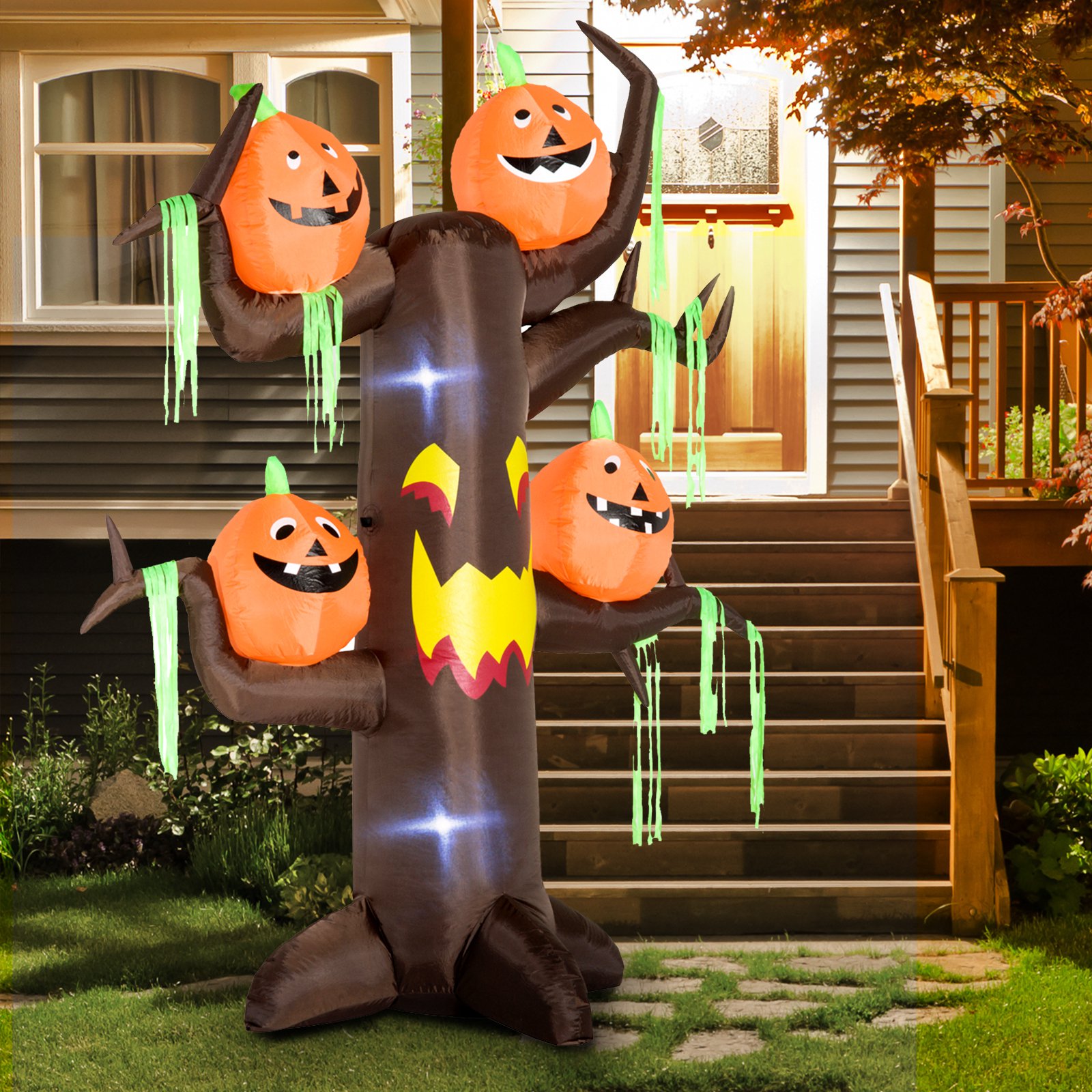 Modello Di Zucca Gonfiabile Di Halloween, Cinturino Da 1,2 M, Fantasma Di Zucca, Decorazione Di Halloween Modello Di Festival Di Fantasmi Gonfiabili 90151316