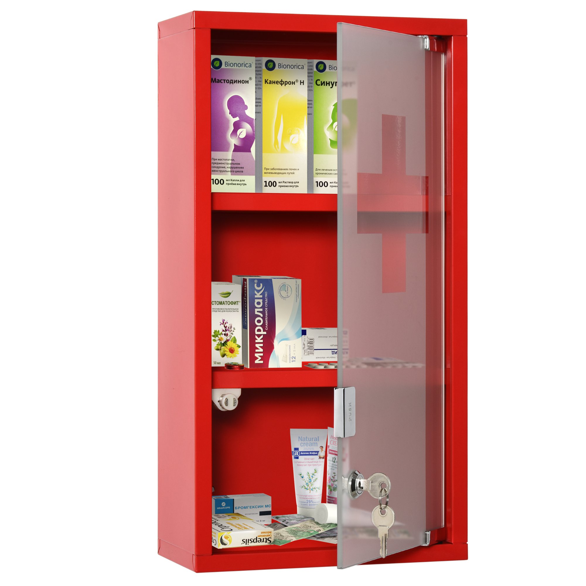 Armadietto Portamedicinale A Specchio Nero 55.9x40.6cm - 3 Ripiani, Salvaspazio Per Bagno, Cucina, Sopra WC - 5