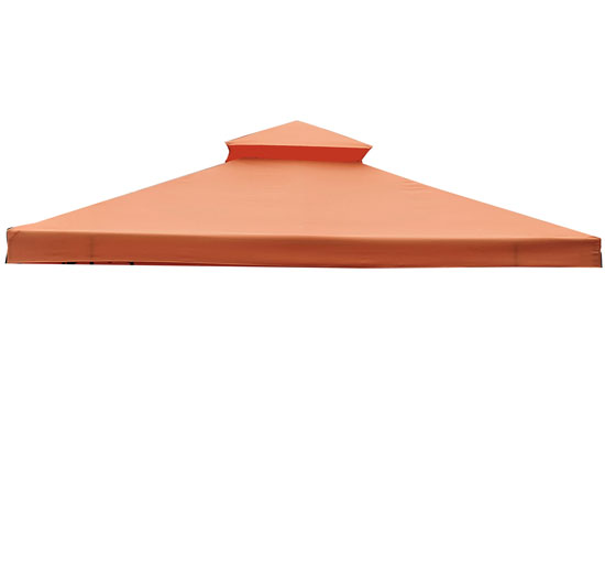 Outsunny Tetto sostitutivo per gazebo, terra, 3x3m