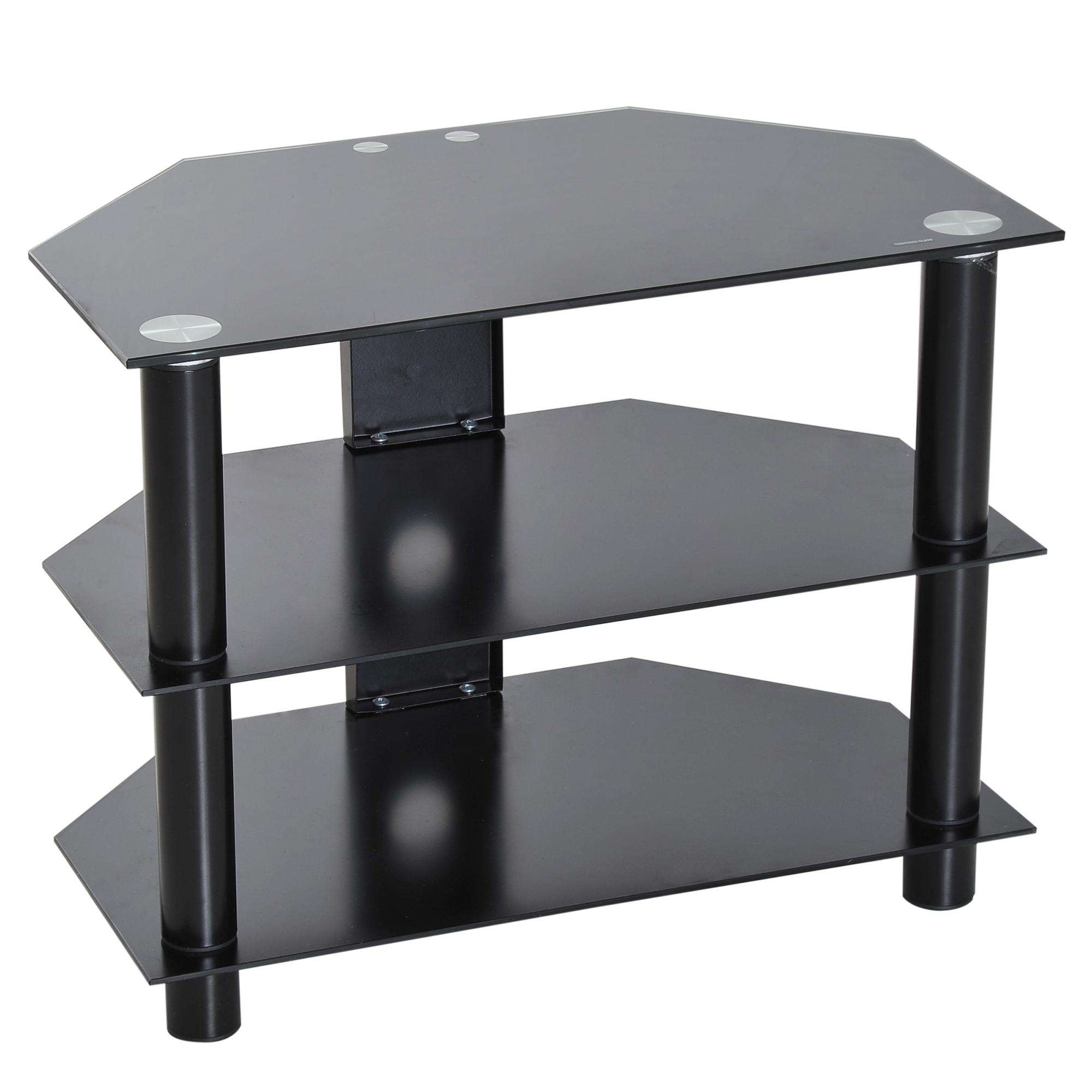 Mobile TV Relaxdays - 3 Ripiani In Vetro Temperato, Design Moderno - Foto 3