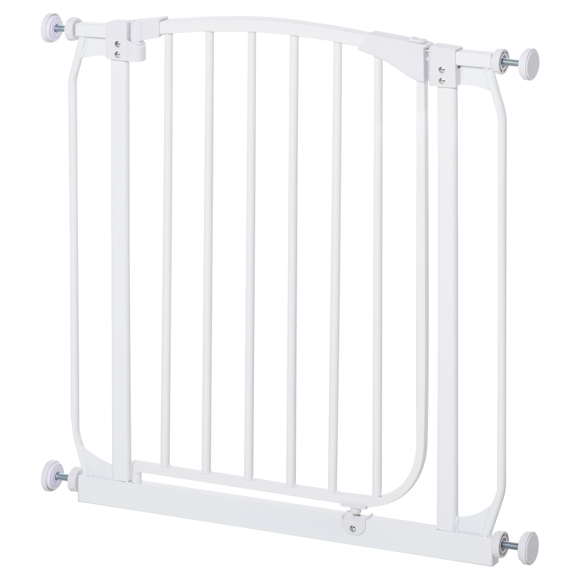 Cancelletto Scale Cancelletto Sicurezza Bambini Senza Foratura - Per Scale 105-115cm, Chiusura Automatica, Bianco Cancelletto Per Cani Da Interno - 4