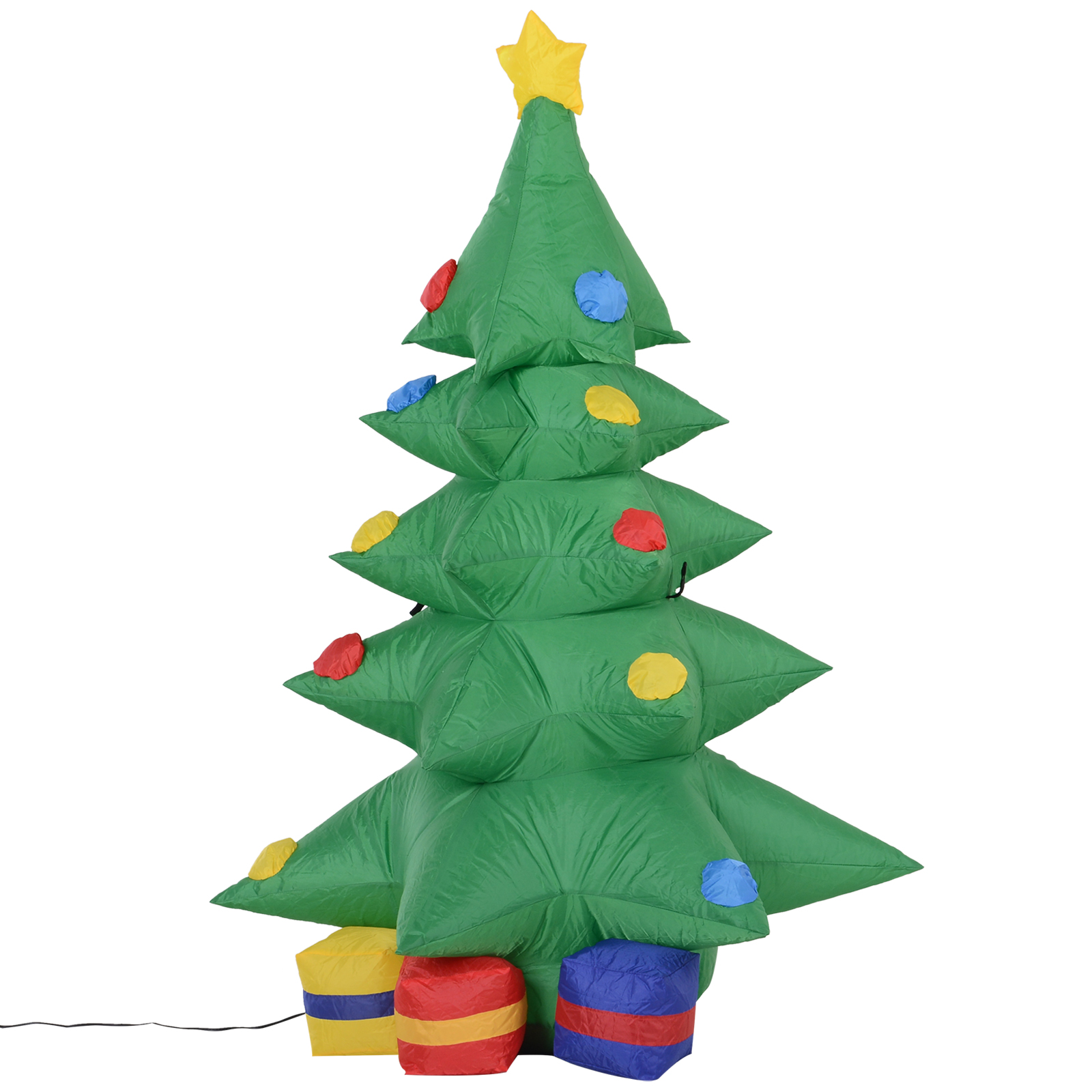 HOMCOM Albero di Natale Gonfiabile Gigante 243cm con Luci a | FindTheDeal