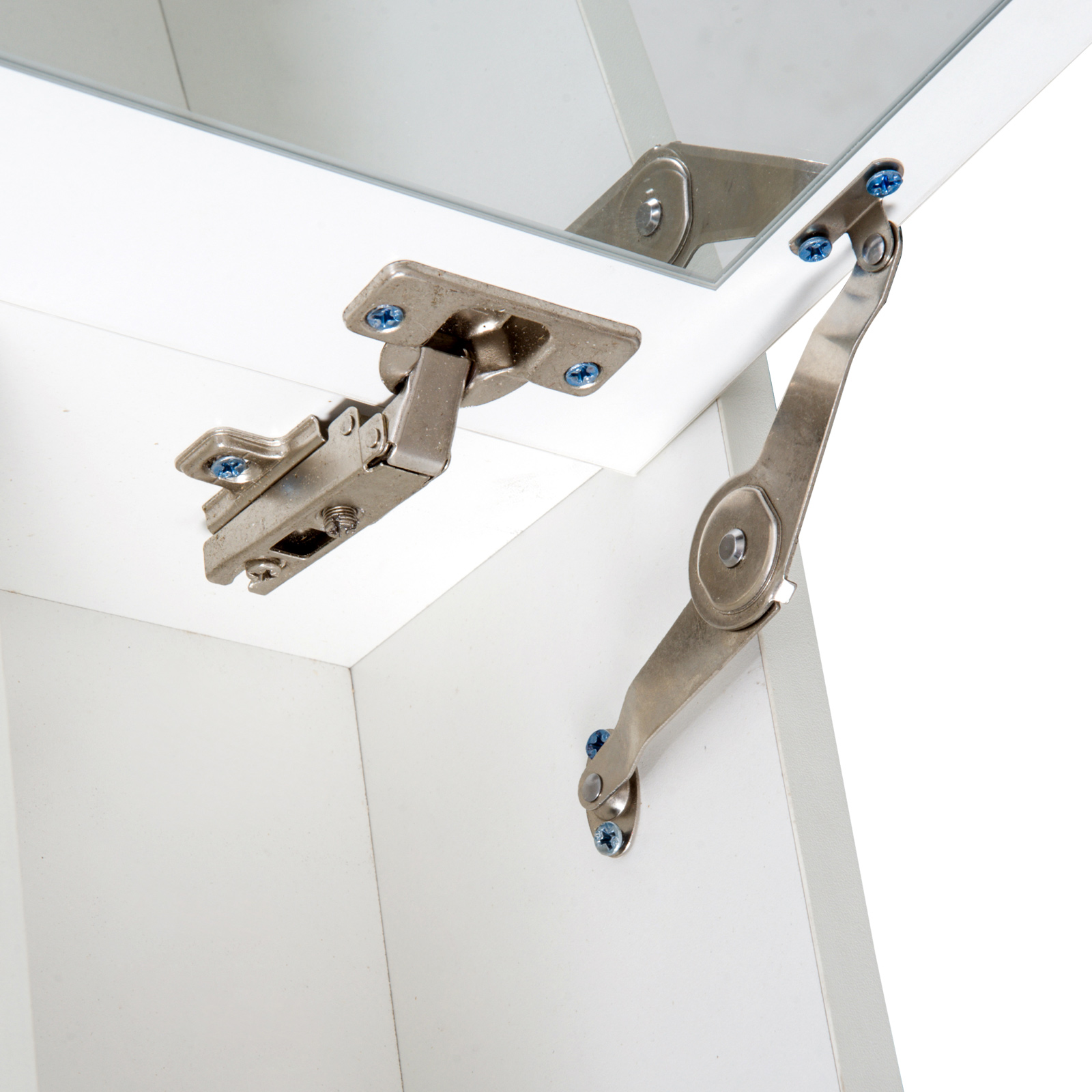 HOMCOM Dressing Table with Padded Stool, Flip-up Mirror Dresser, Multi-purpose Vanity Set, White