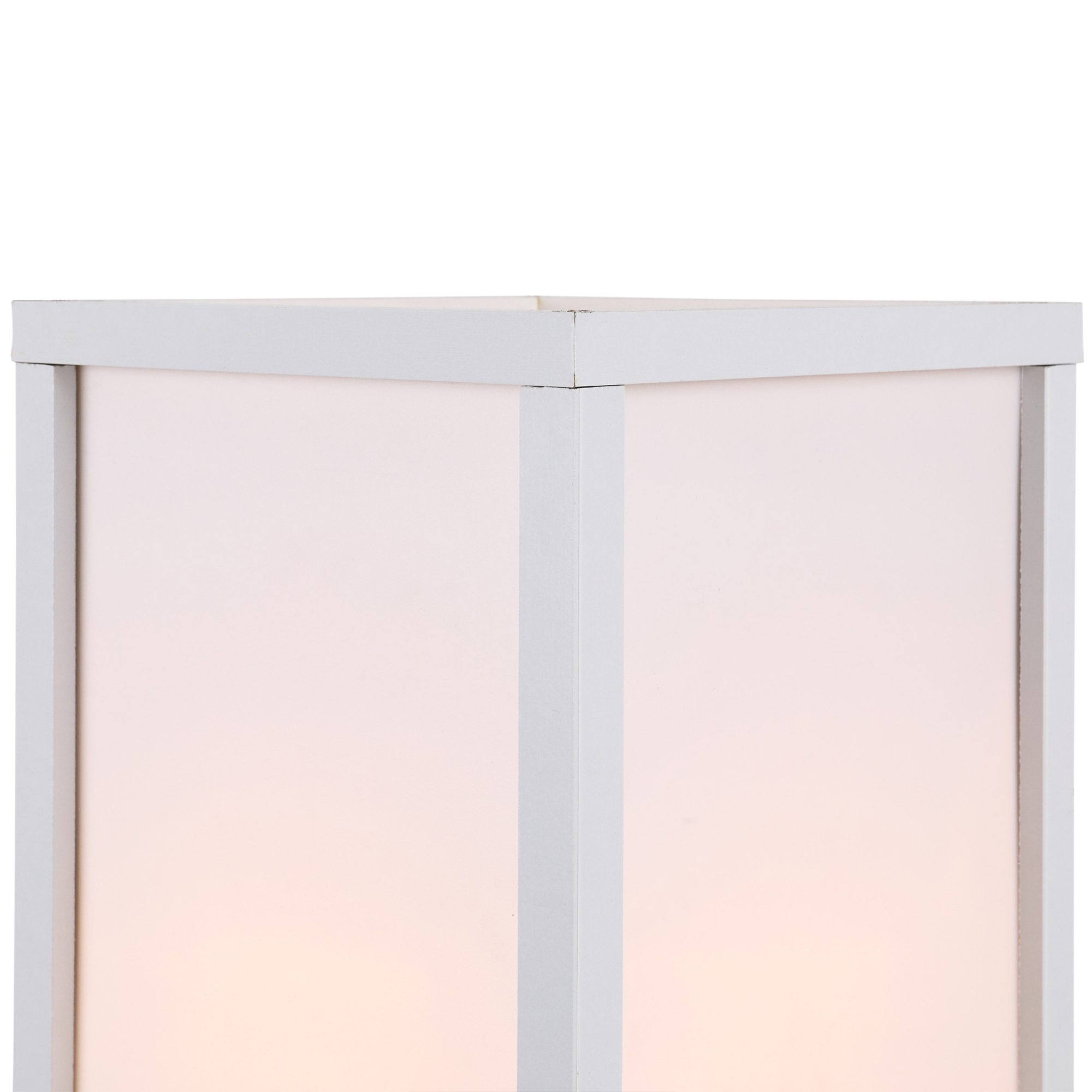 HOMCOM Standing Lamp, Floor Light with 4-Tier Storage Shelf, Reading Standing Lamp White