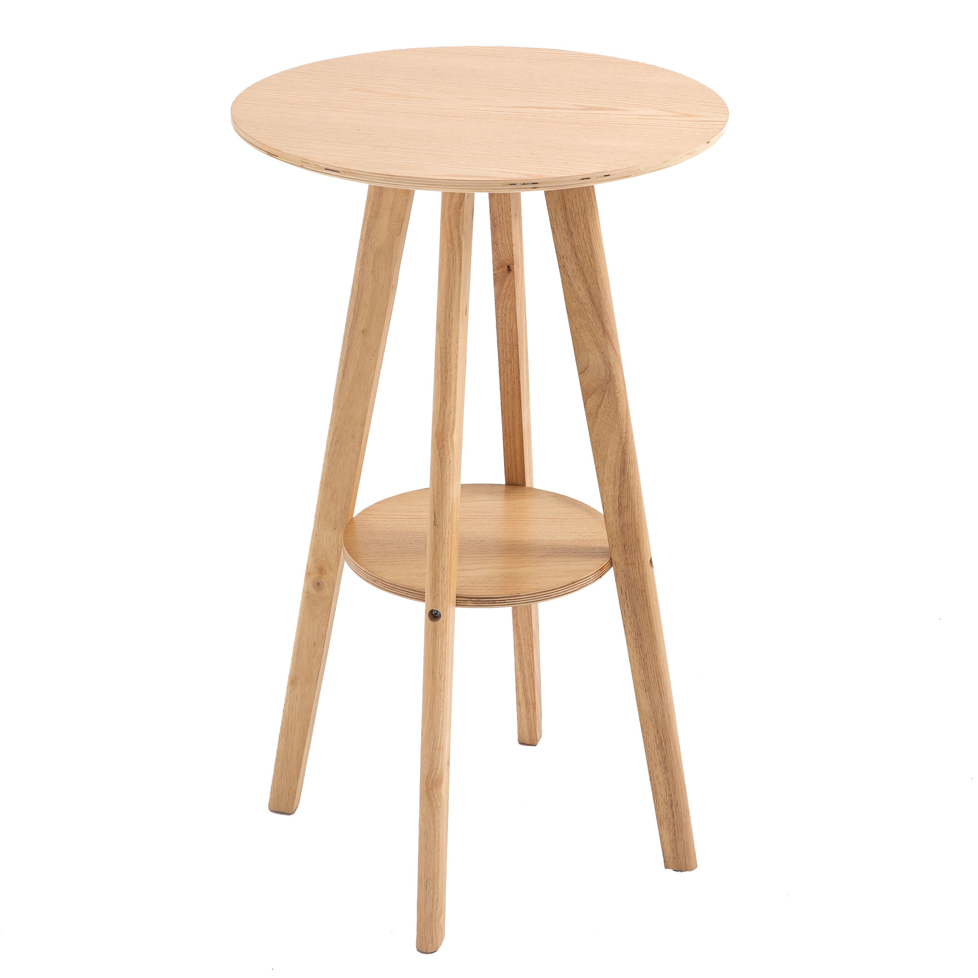 Round Cocktail Bar Table Dinning Table With Wood Legs For Pub — free download