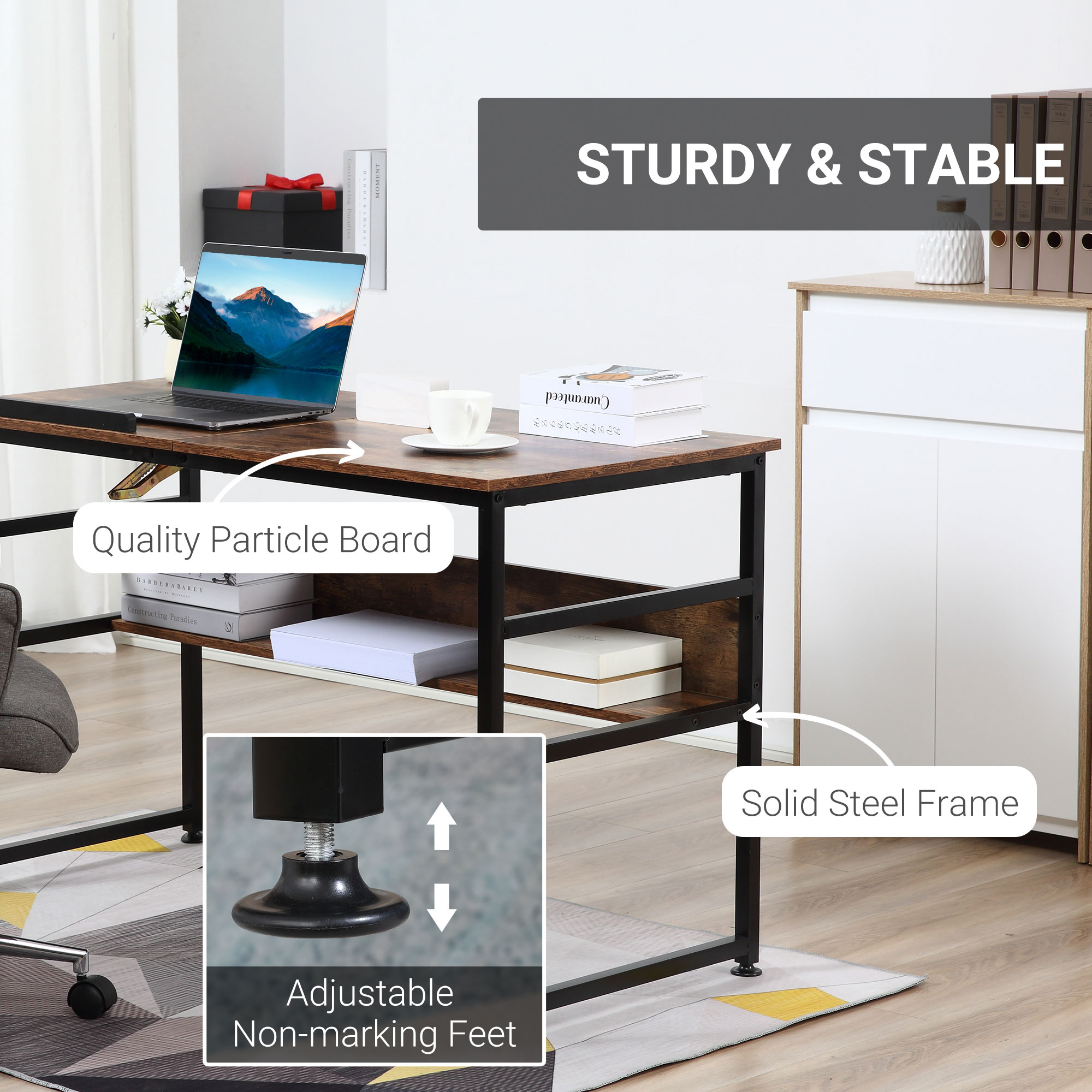 HOMCOM Adjustable Drafting Table Art Desk Drawing Table, Craft Desk Workstation for Painting, Multifunctional Writing Desk w/ 15-Level Tabletop
