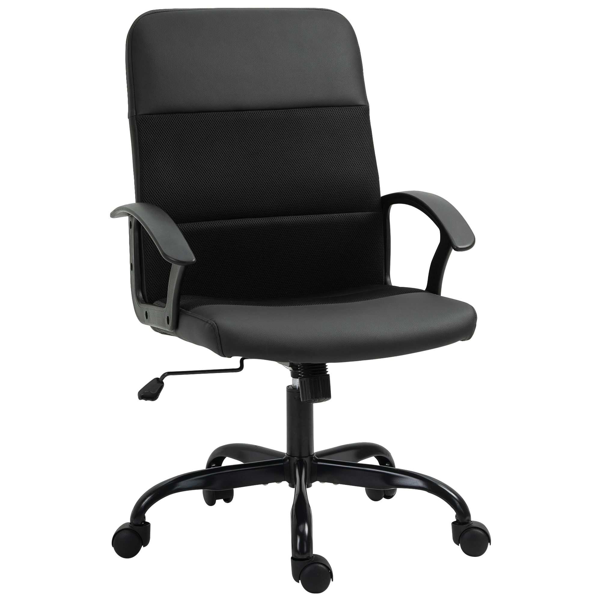 Vinsetto Swivel Office Chair Desk Chair Tilt Function With Adjustable