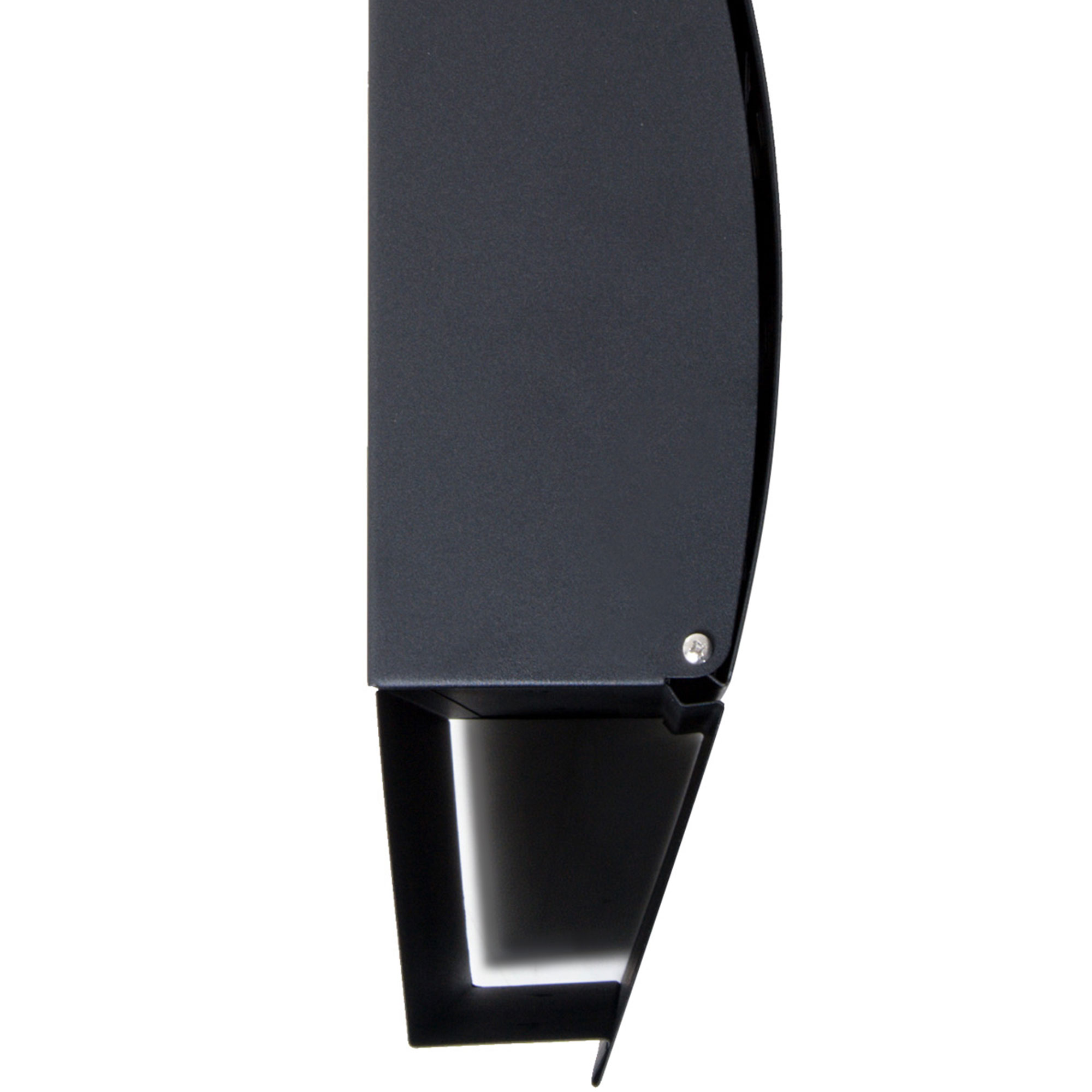 HOMCOM Steel Wall Mounted Mail Box Post Letter Newspaper Holder Outdoor Lockable with Waterproof  Lid -  Black