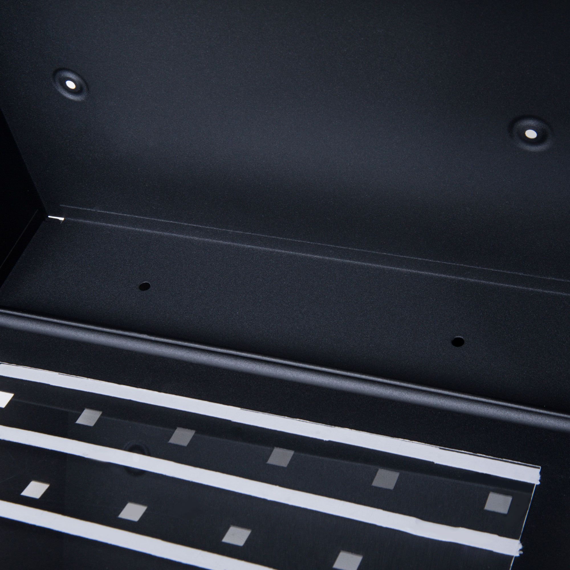 HOMCOM Steel Wall Mounted Mail Box Post Letter Newspaper Holder Outdoor Lockable with Waterproof  Lid -  Black