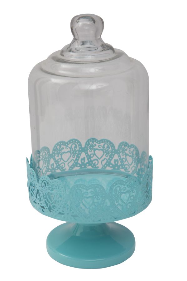 Porta Dolci Heart Blu ﾘ Cm13.5X26 