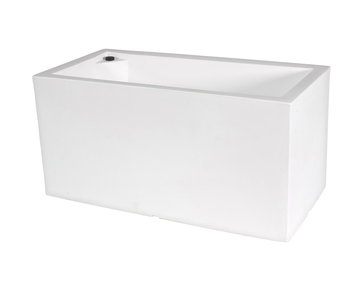 Farmet Vaso Rettangolare Atlantis Cm 80 Bianco 80x39x39