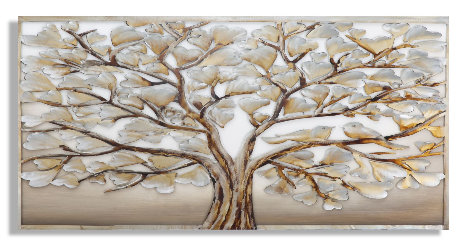 Dipinto Alluminio Albero -A-Cm 120X3.8X60: retailer-supplied image