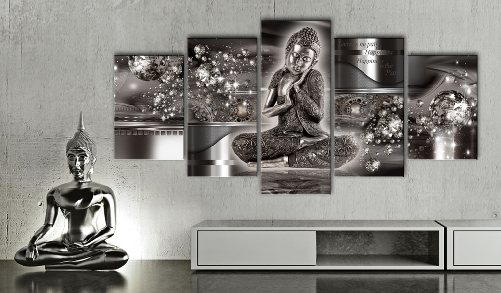 Quadro - Serenita' argento, 100x50