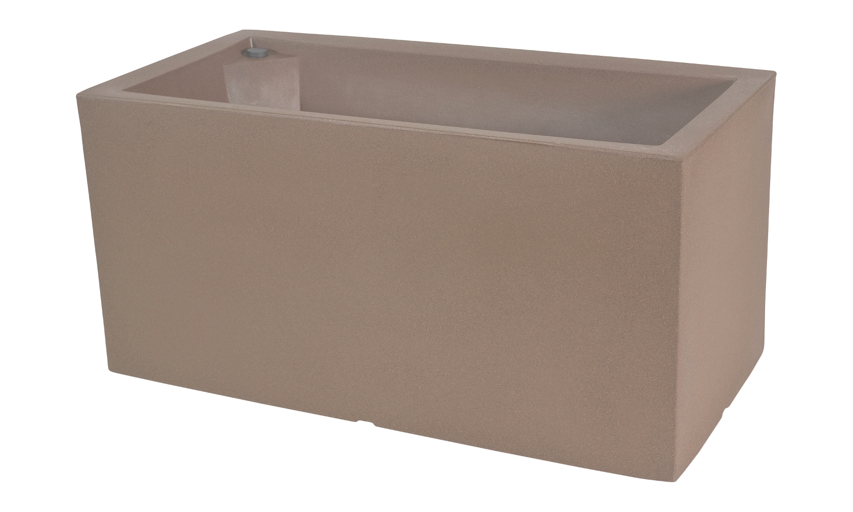 Farmet Vaso Rettangolare Atlantis Cm 80 Avana 80x39x39