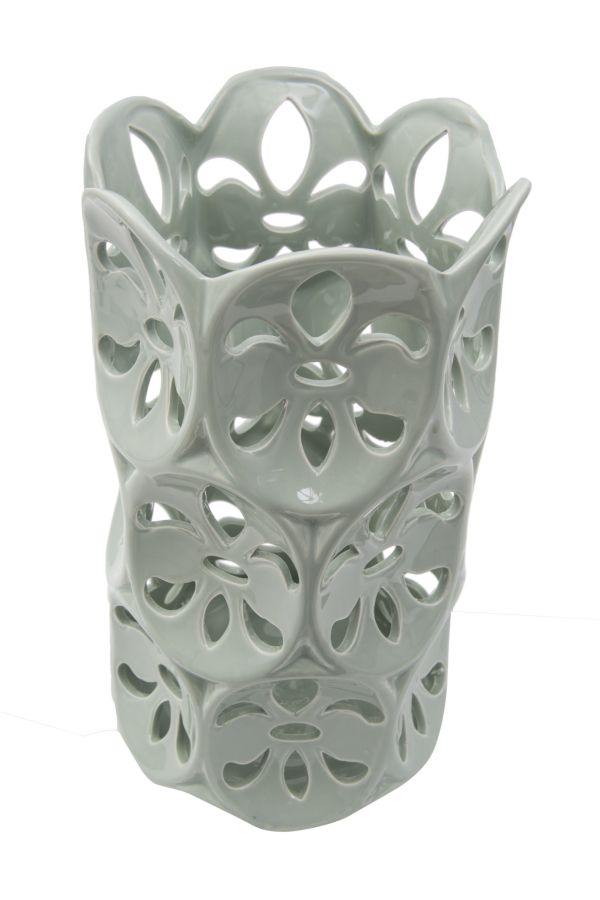 Vaso Porcellana Petal Bianco diametro Cm 14X25.5 
