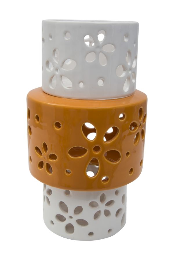 Vaso Porcellana Orange Ring diametro Cm 14X24.5