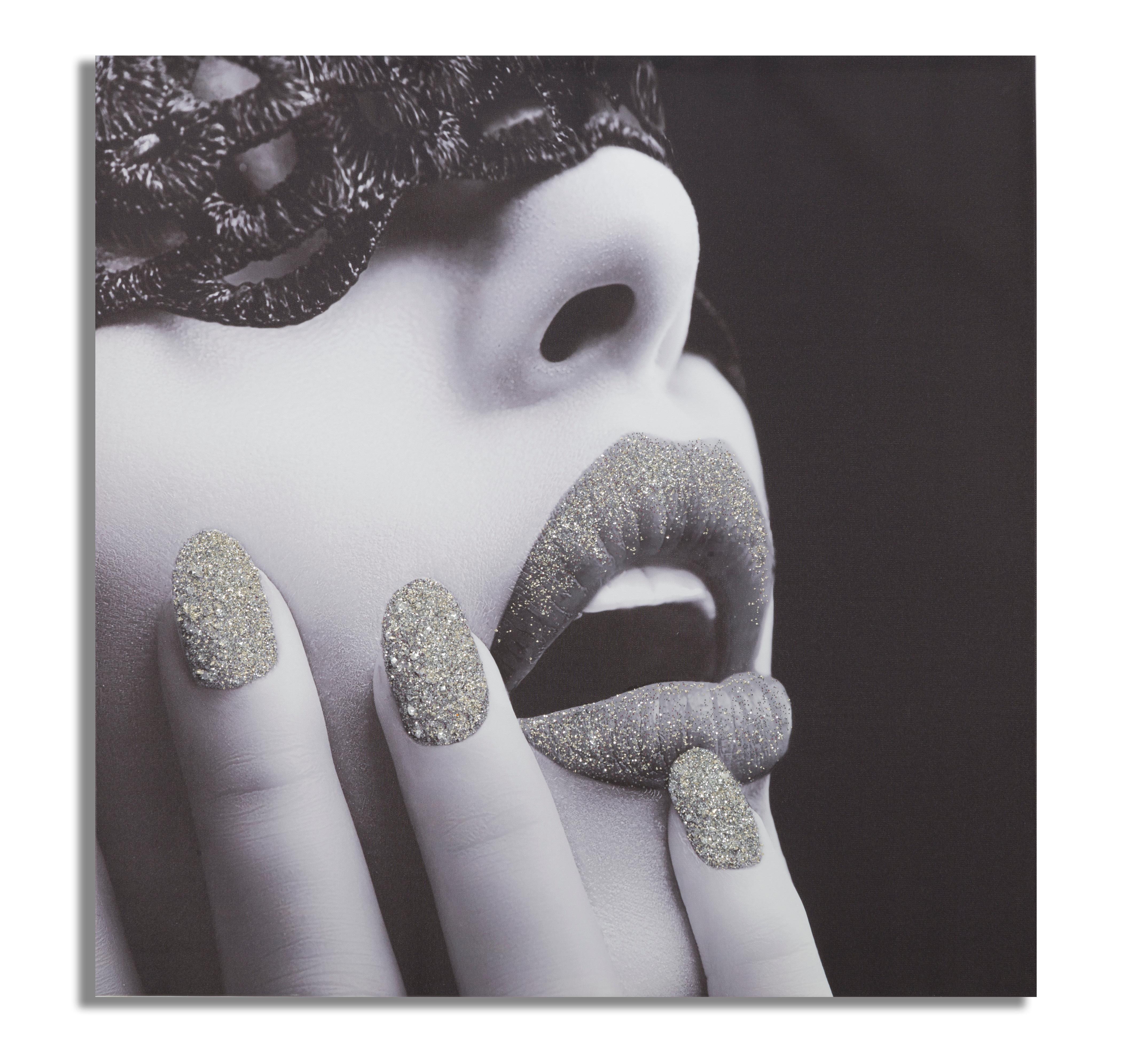 Stampa Su Tela Con Applicazioni Beautiful Lady Cm 80X2,8X80