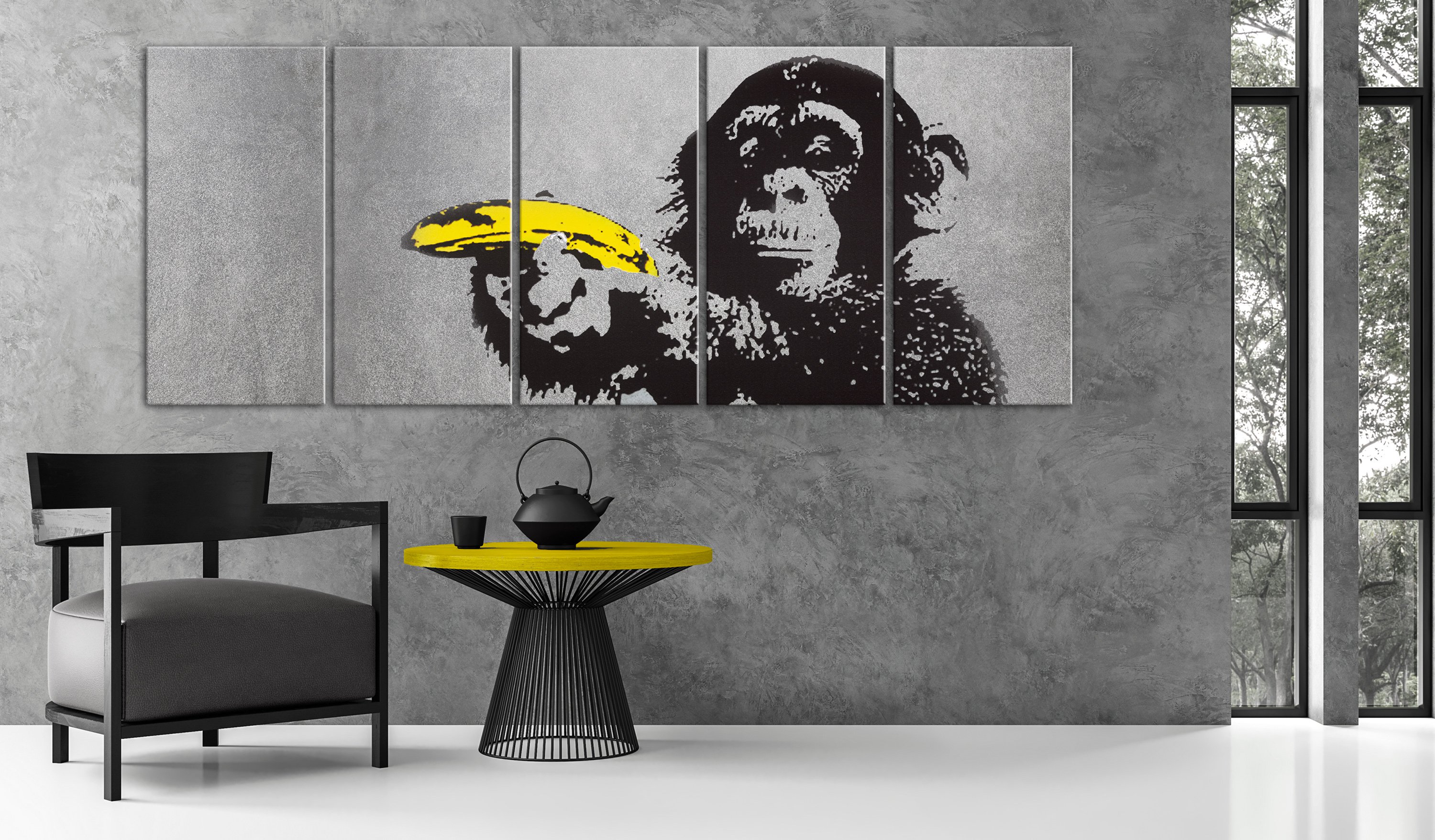 Quadro - Monkey and Banana, 200x80