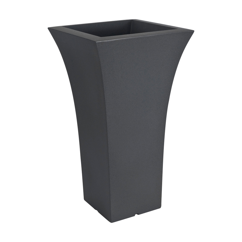 Farmet Patio Vaso Quadrato Cm 85 H. Antracite N 48x48x85