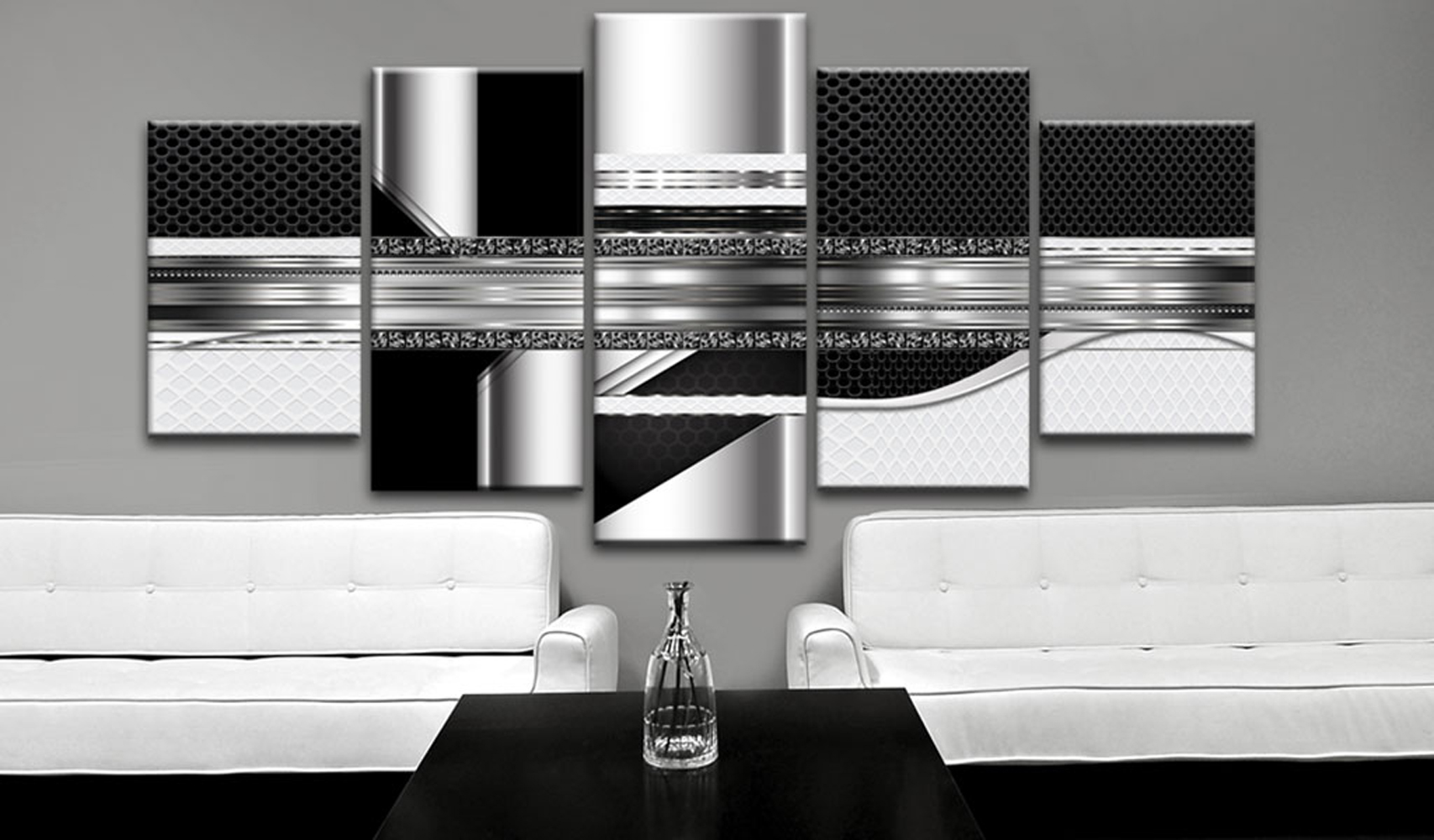 Quadro - Silver Cut, 100x50