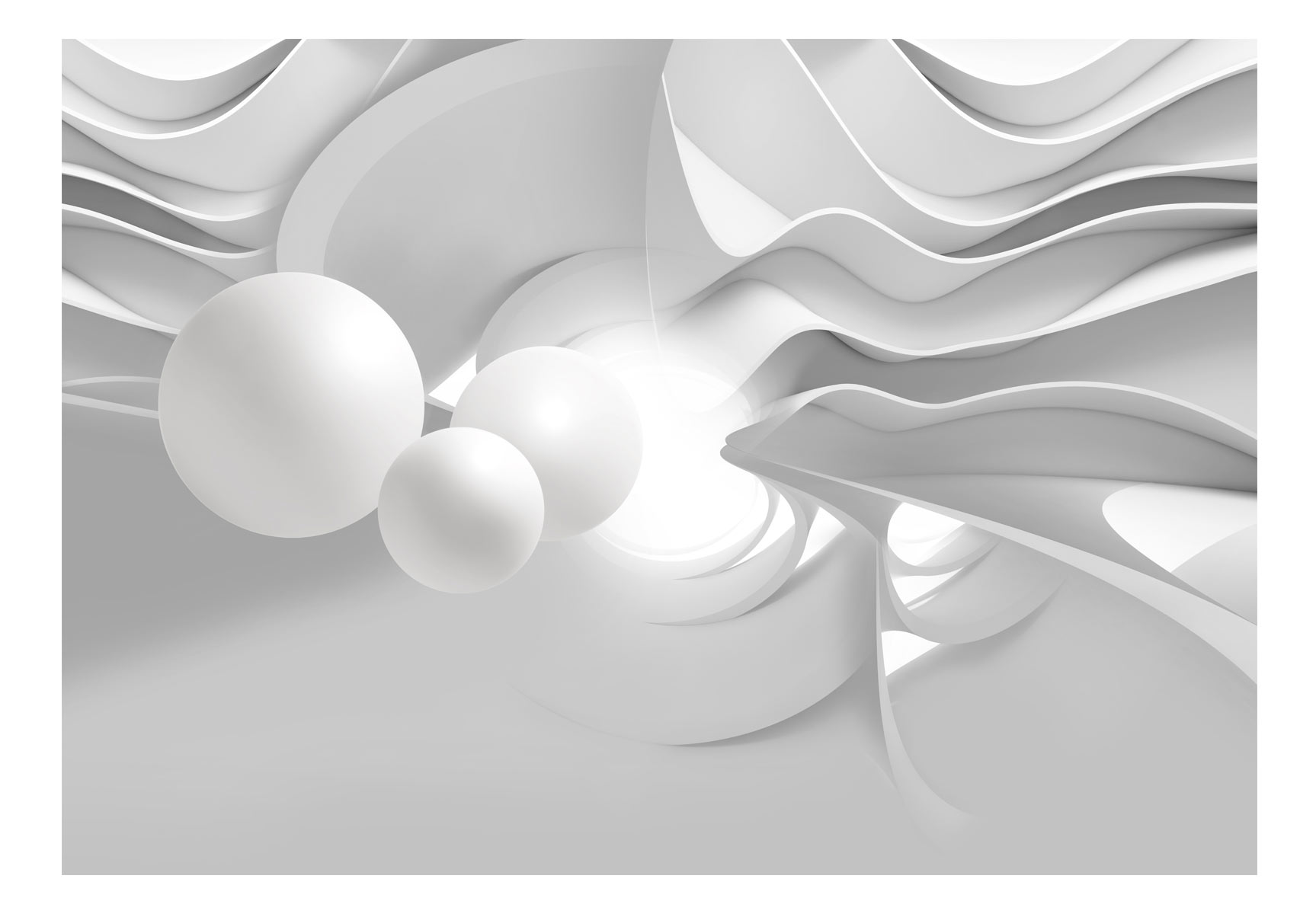 Fotomurale - White Corridors, 200x140