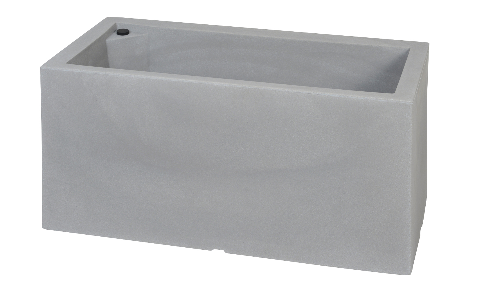 Farmet Vaso Rettangolare Atlantis Cm 80 Pietra Serena 80x39x39