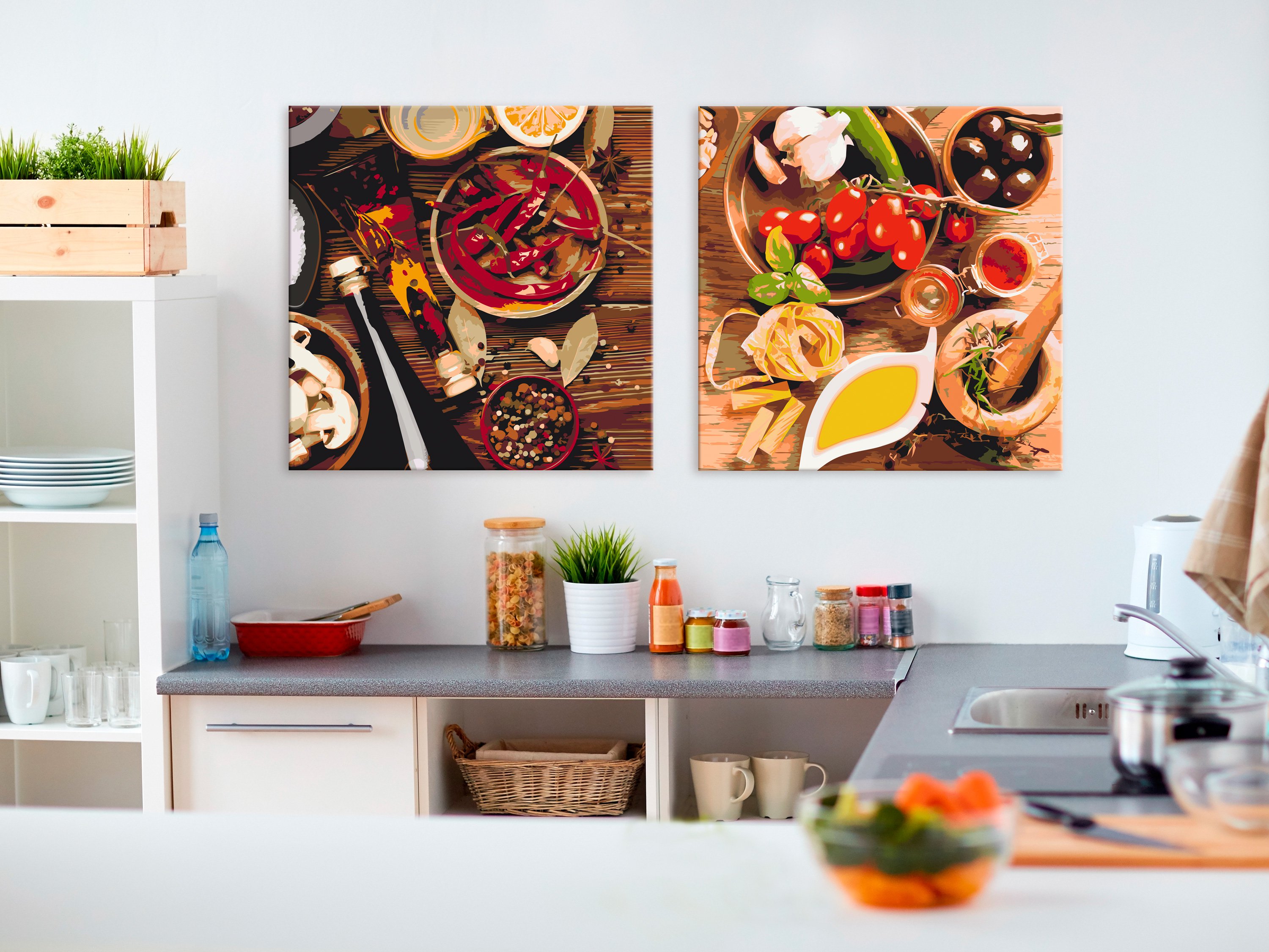 Quadro fai da te - Spezie per la cucina, 80x40