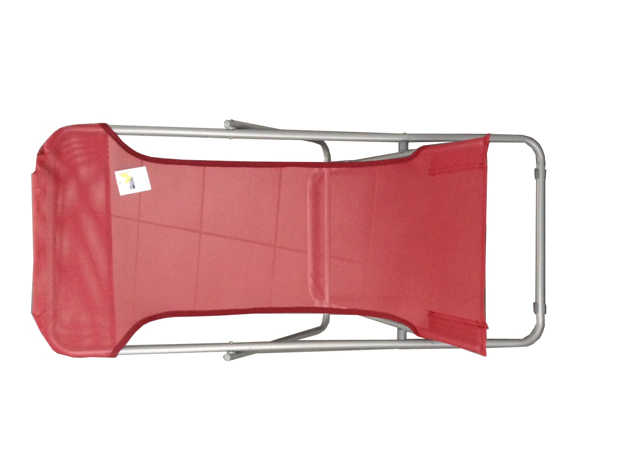 Sdraio Beach In Acciaio E Textilene 450 Gr/M² Colore Rosso