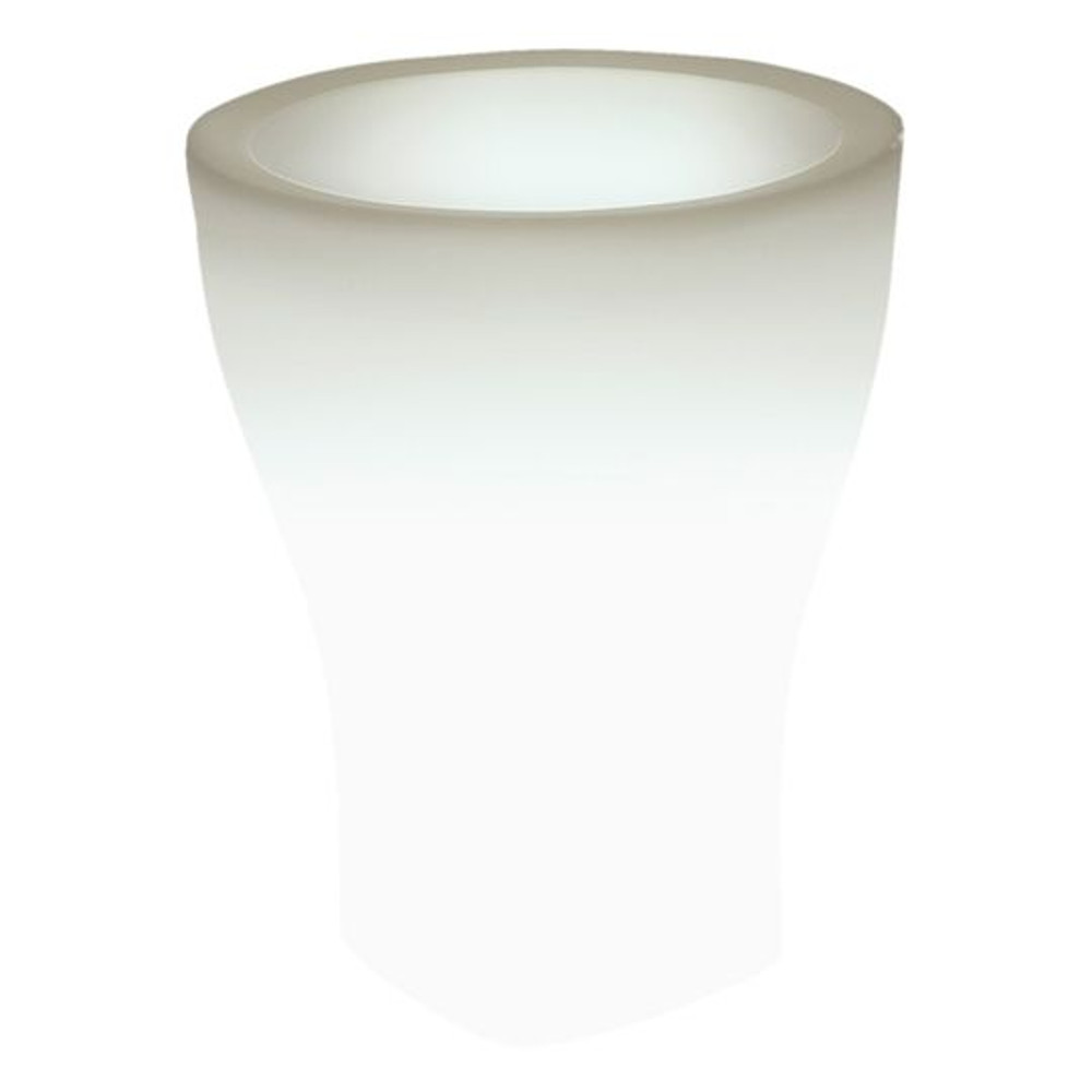 Farmet Domus Vaso Rotondo 60 Cm Bianco Perla Illuminato ø 48 h 60