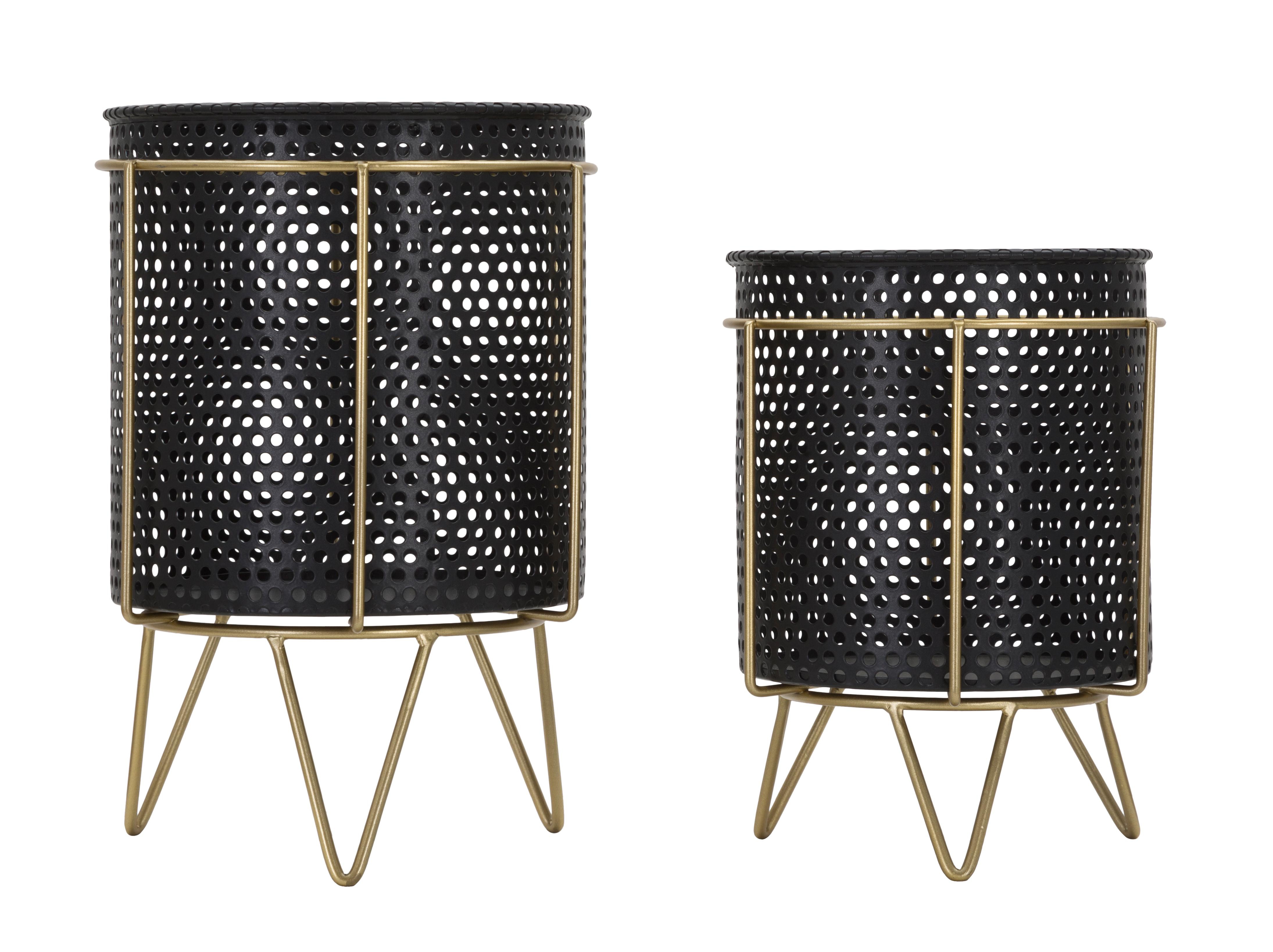 Porta Vasi Fashion Coppia Cm Ø 19,5X28-17X23