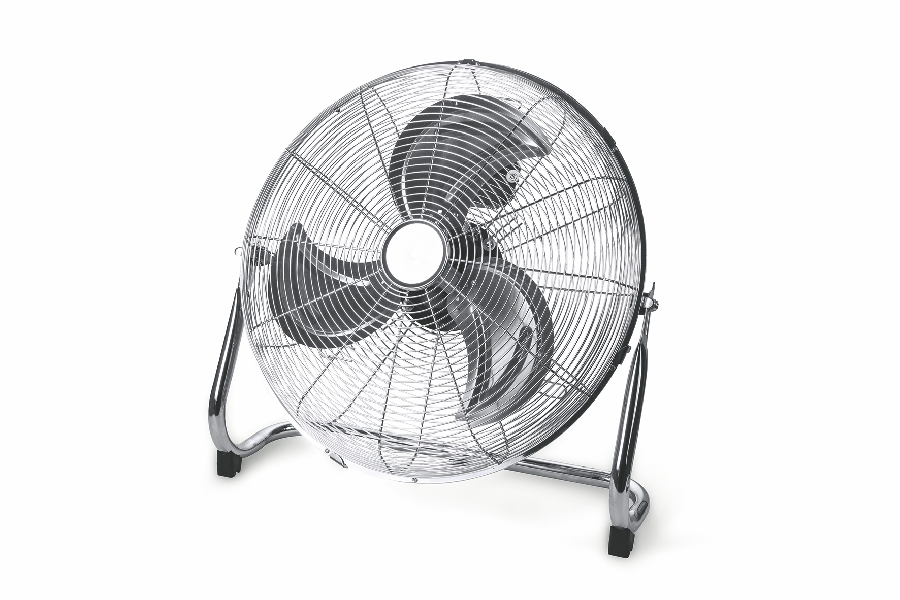 Ventilatore Alta Velocità Kooper In Acciaio - 3 Velocità, 70W, Ø35 Cm, Testa Inclinabile, Colore Silver